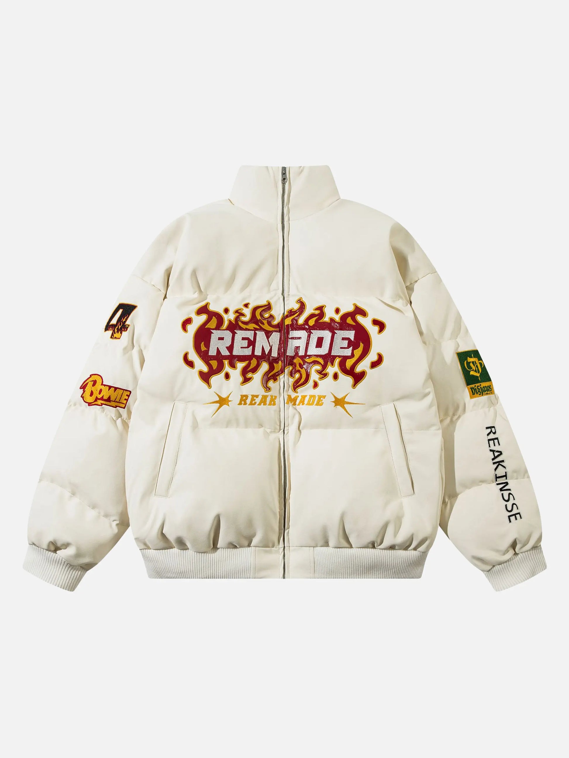 Disguisen American Style Heavy Flame Embroidered Coat