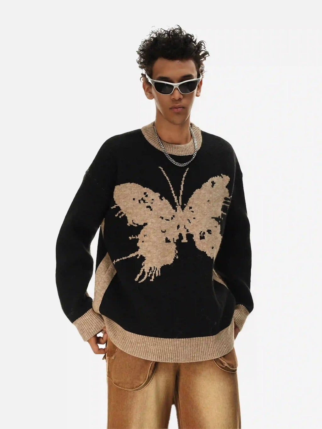 Disguisen Jacquard Butterfly Sweater