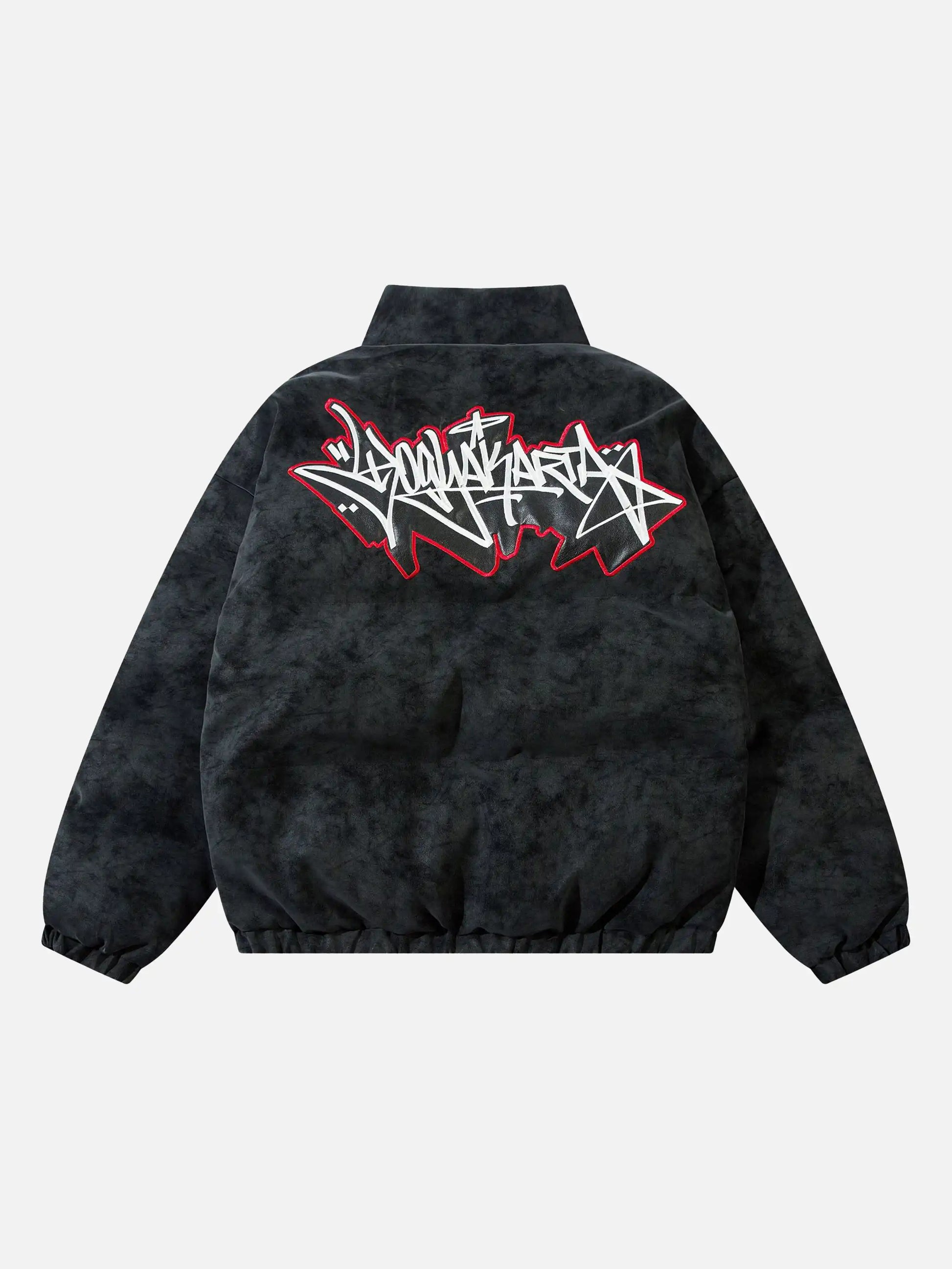 Disguisen American Retro Handwriting Embroidered Coat