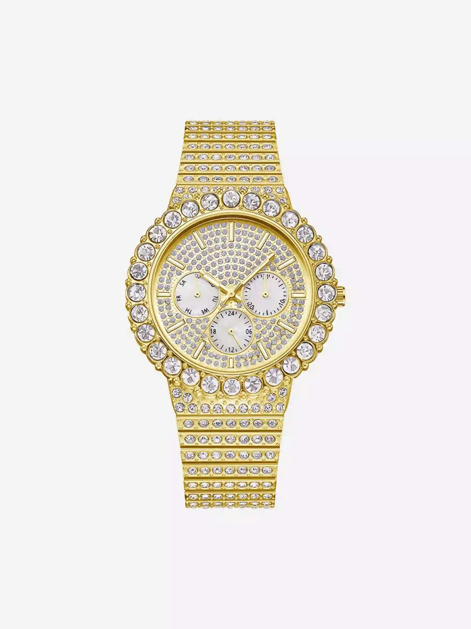 Disguisen Street Hip Hop Diamond Quartz Watch