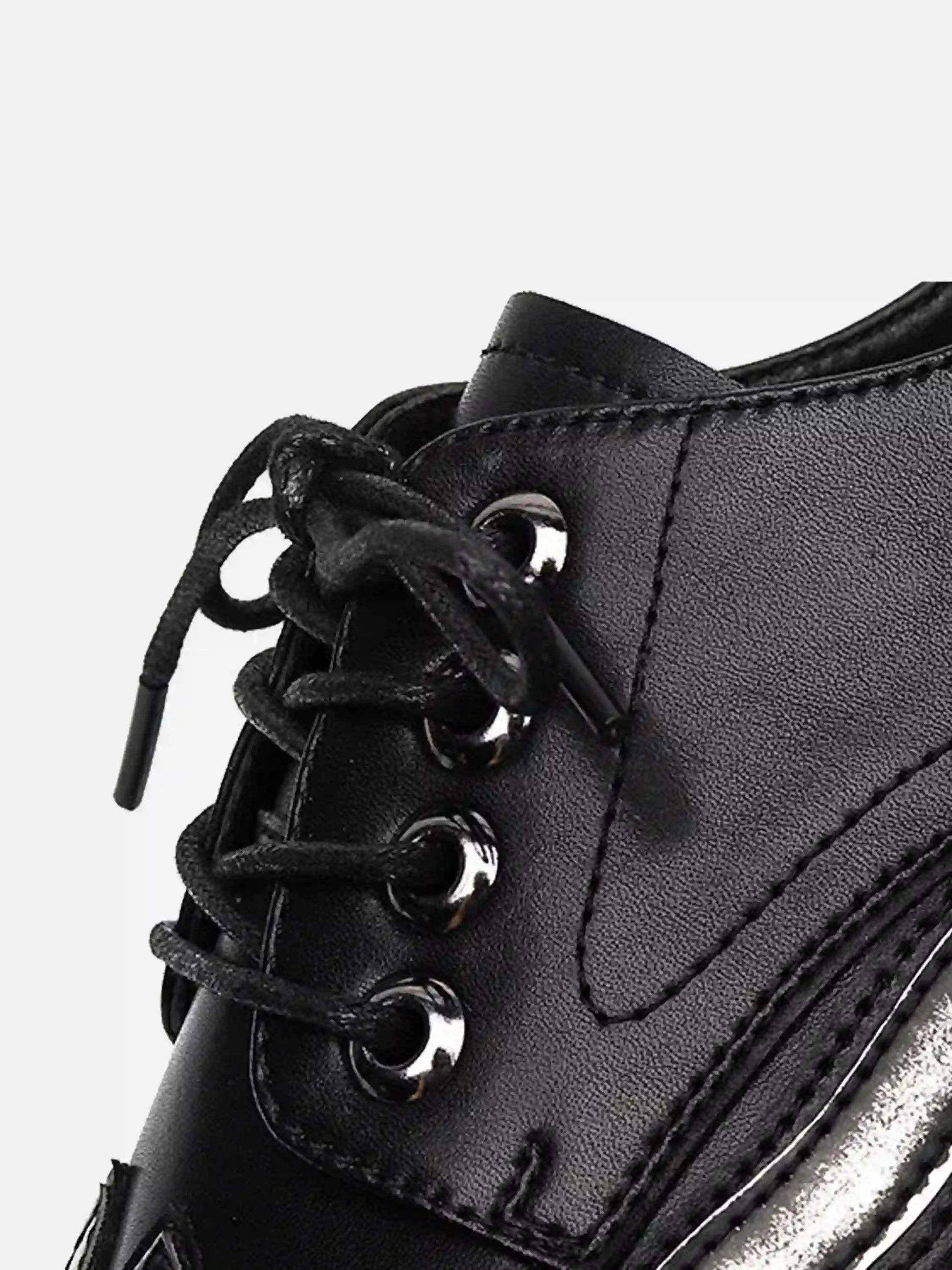 Disguisen Unique Silver Flame Derby Shoes