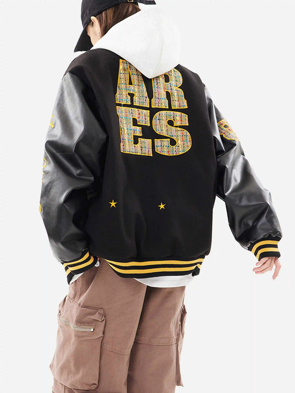 Disguisen American Retro Applique Baseball Jacket