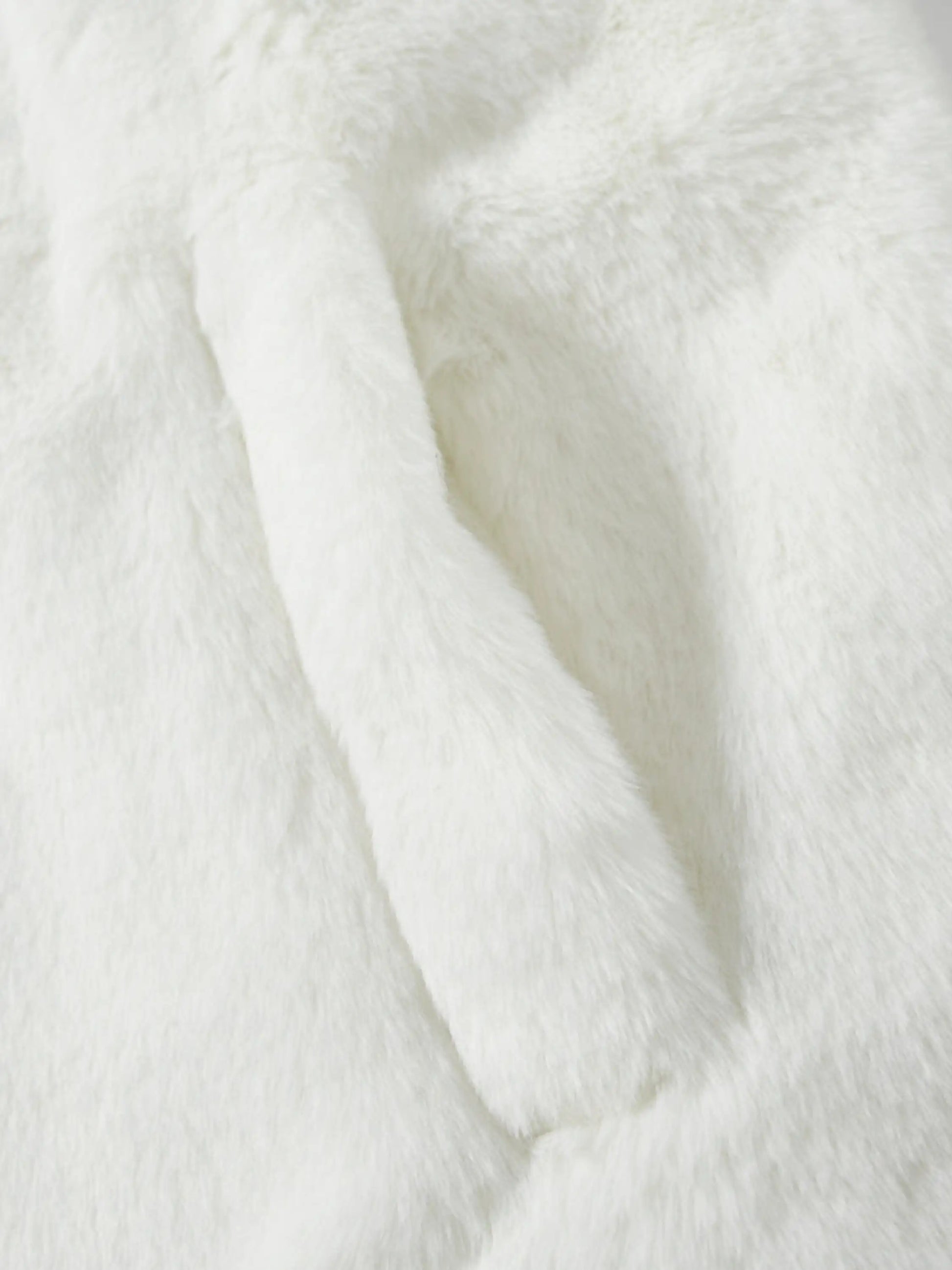 Plush Monogram Embroidered Coat