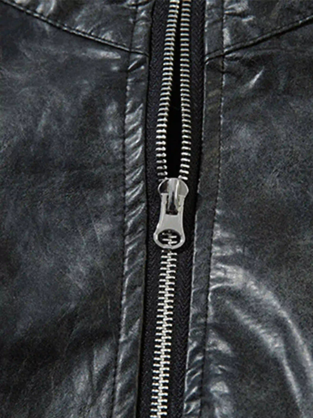Disguisen American Retro Wax Motorcycle Baseball Jacket