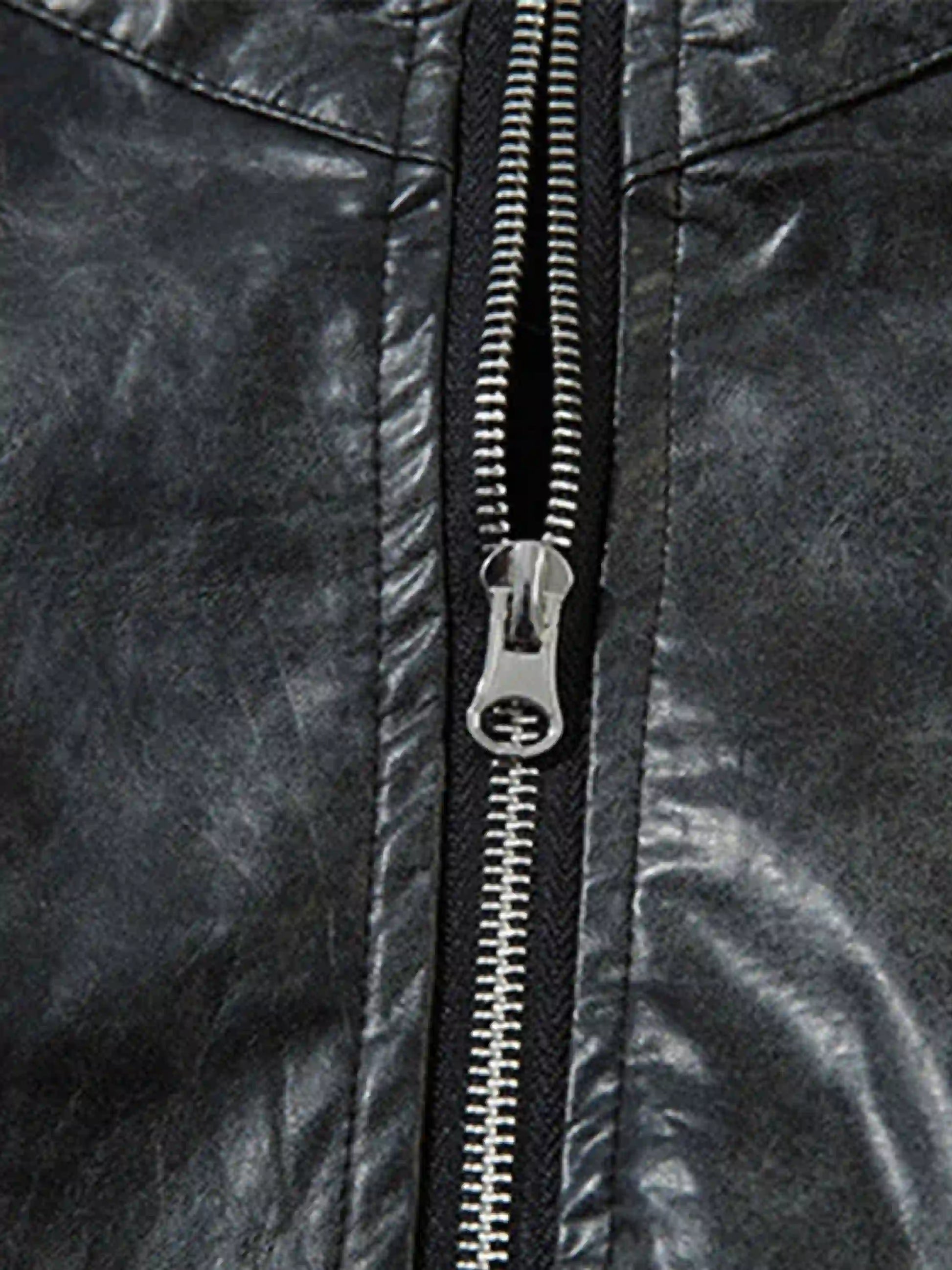 Disguisen American Retro Wax Motorcycle Baseball Jacket