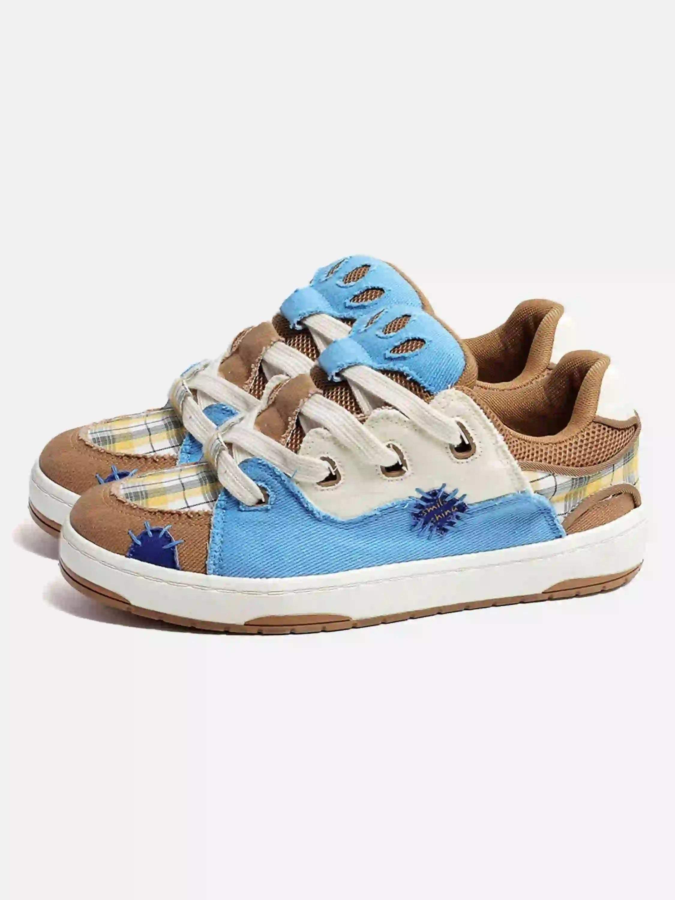 Disguisen Street Hip-Hop Color Matching Bread Shoes