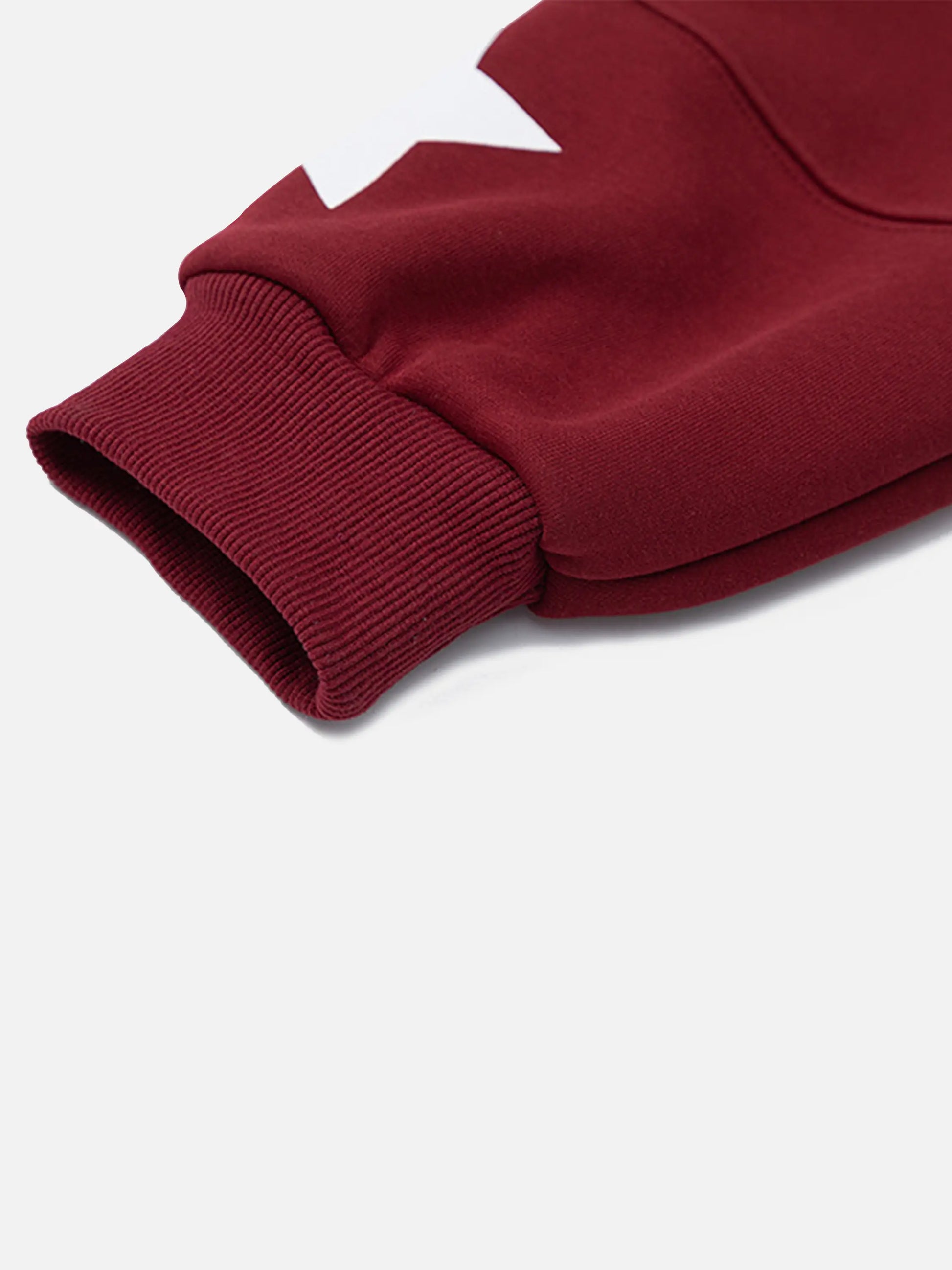 Patchwork Embroidered Thickened Sweatshirt