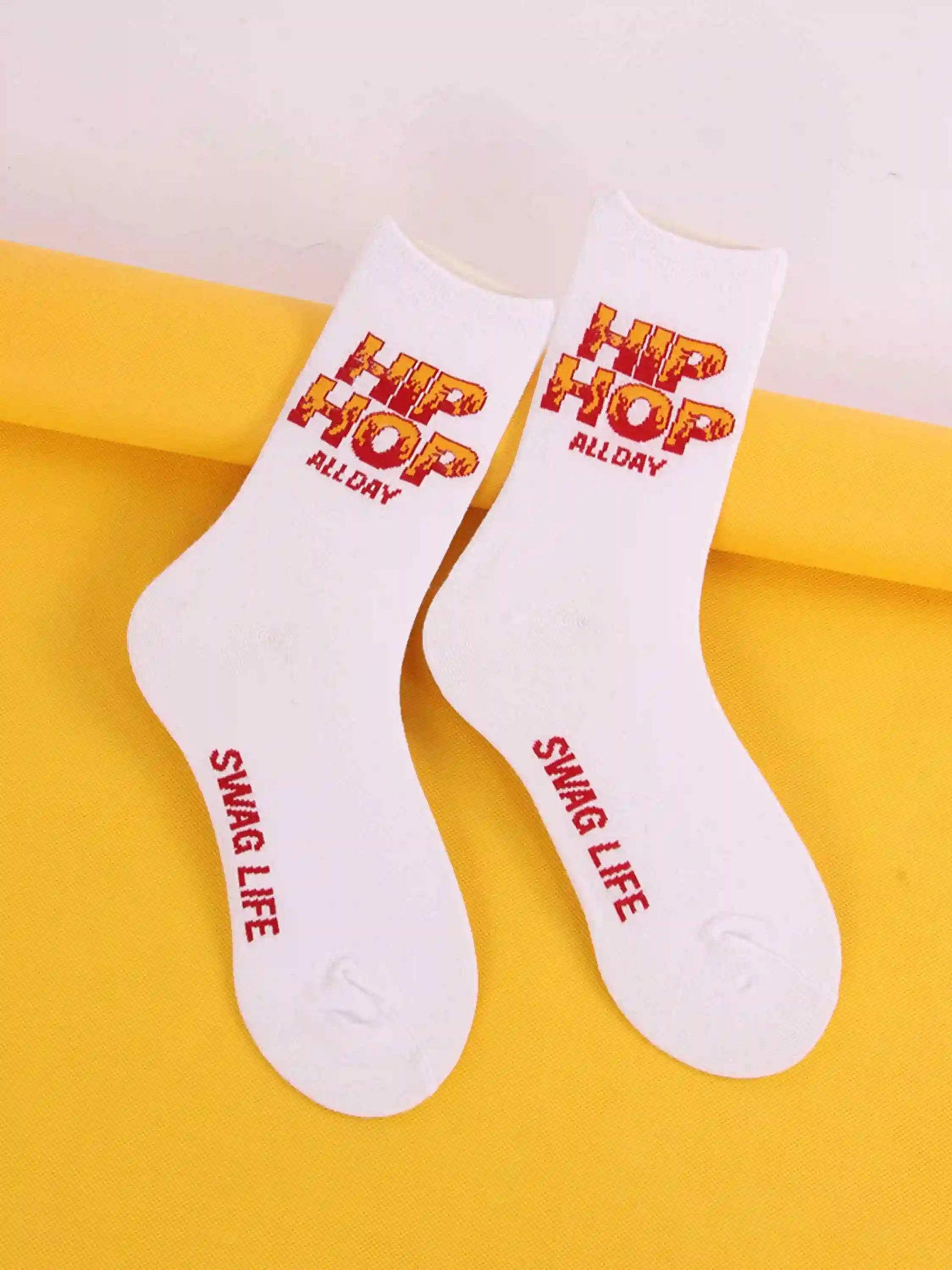Disguisen Hip Hop Flame Skateboard Socks