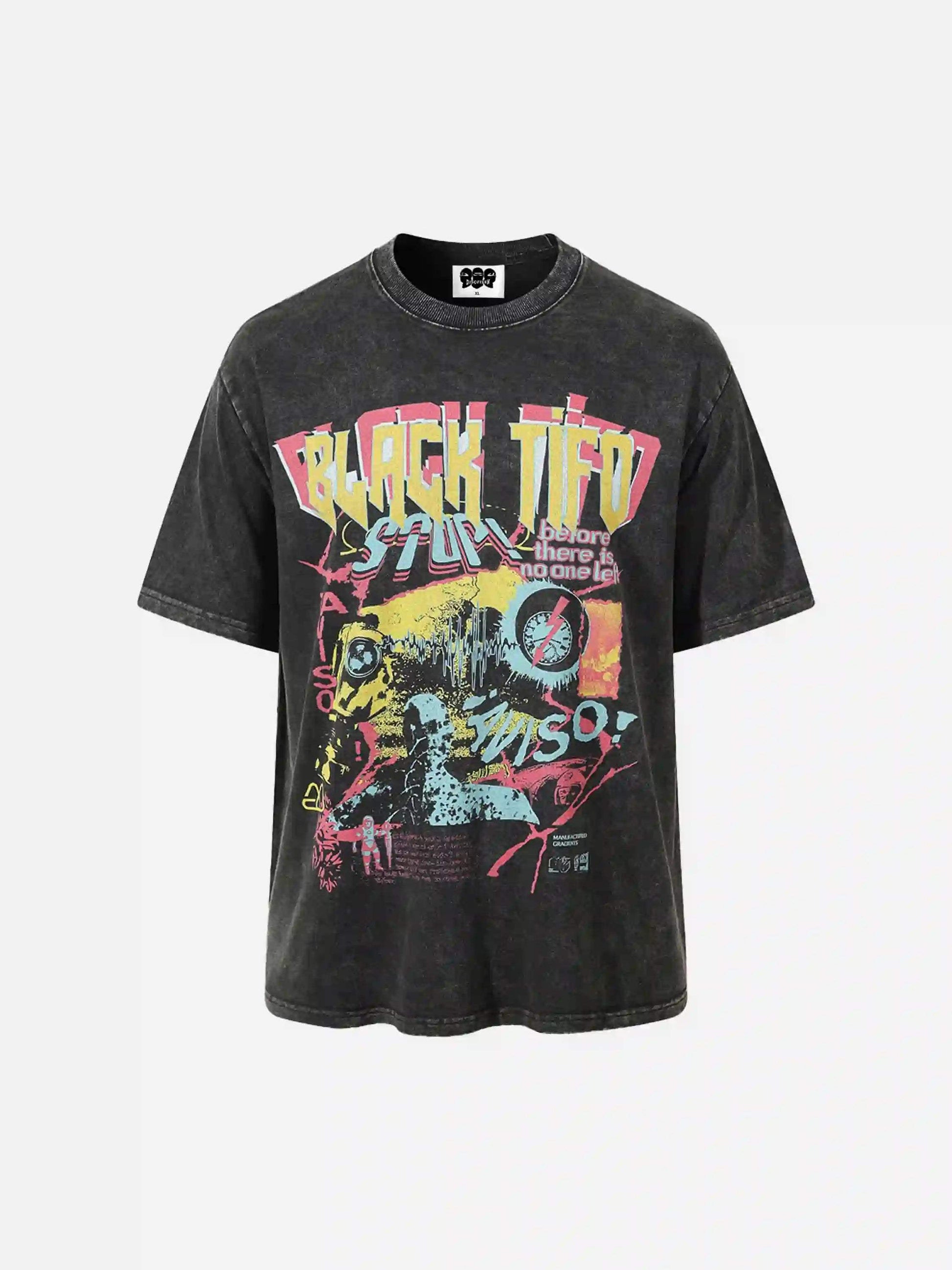 Disguisen Street Vintage Hip-Hop Washed T-Shirt