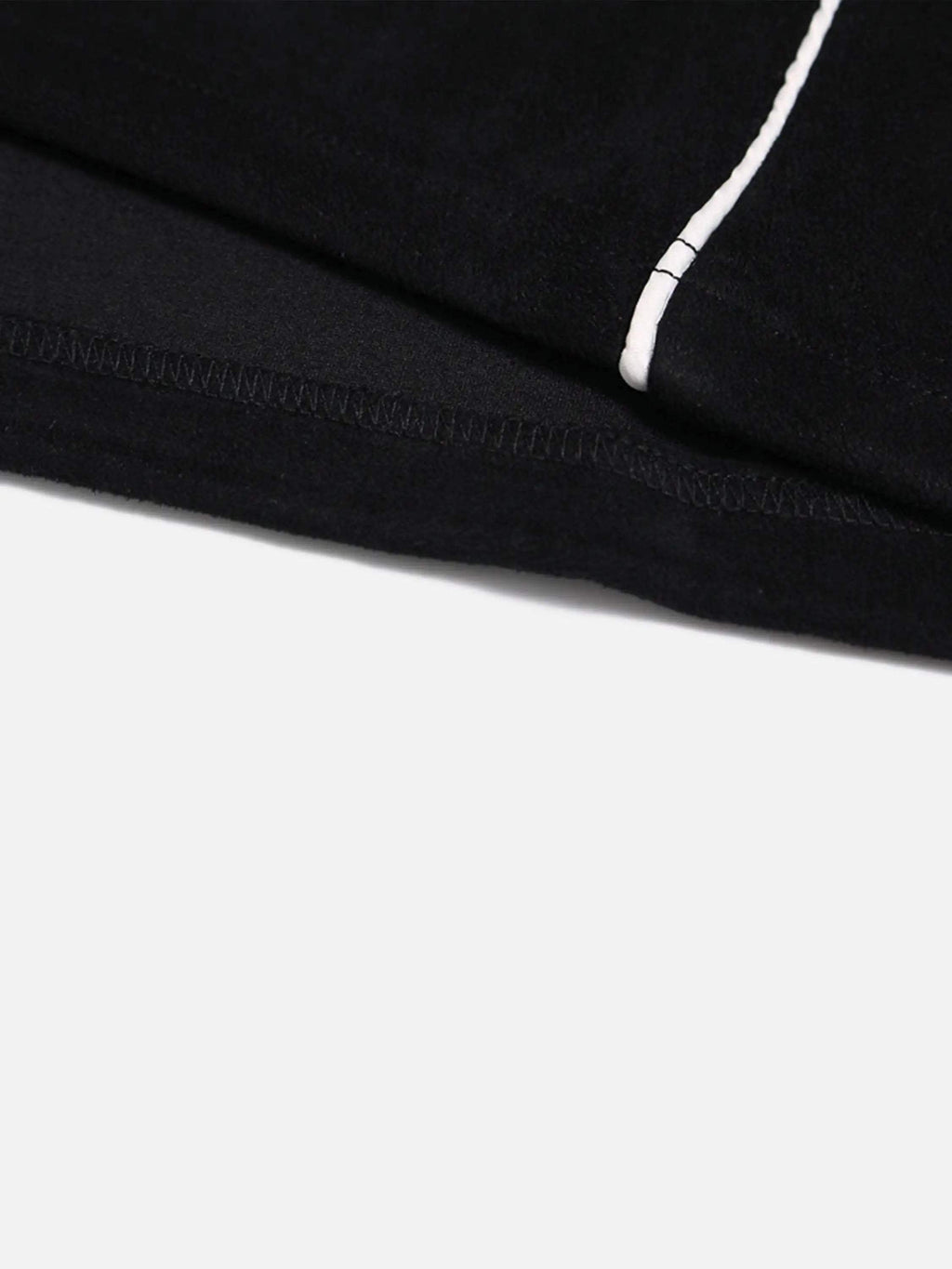 Disguisen Hip-Hop Patchwork Suede Long Sleeves