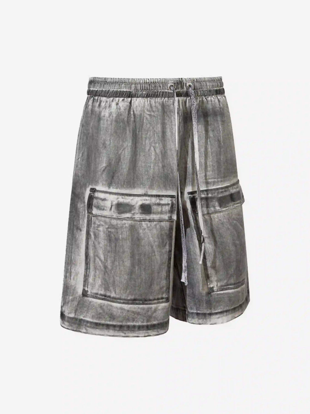 Disguisen American Retro Distressed Multi-Pocket Cargo Shorts