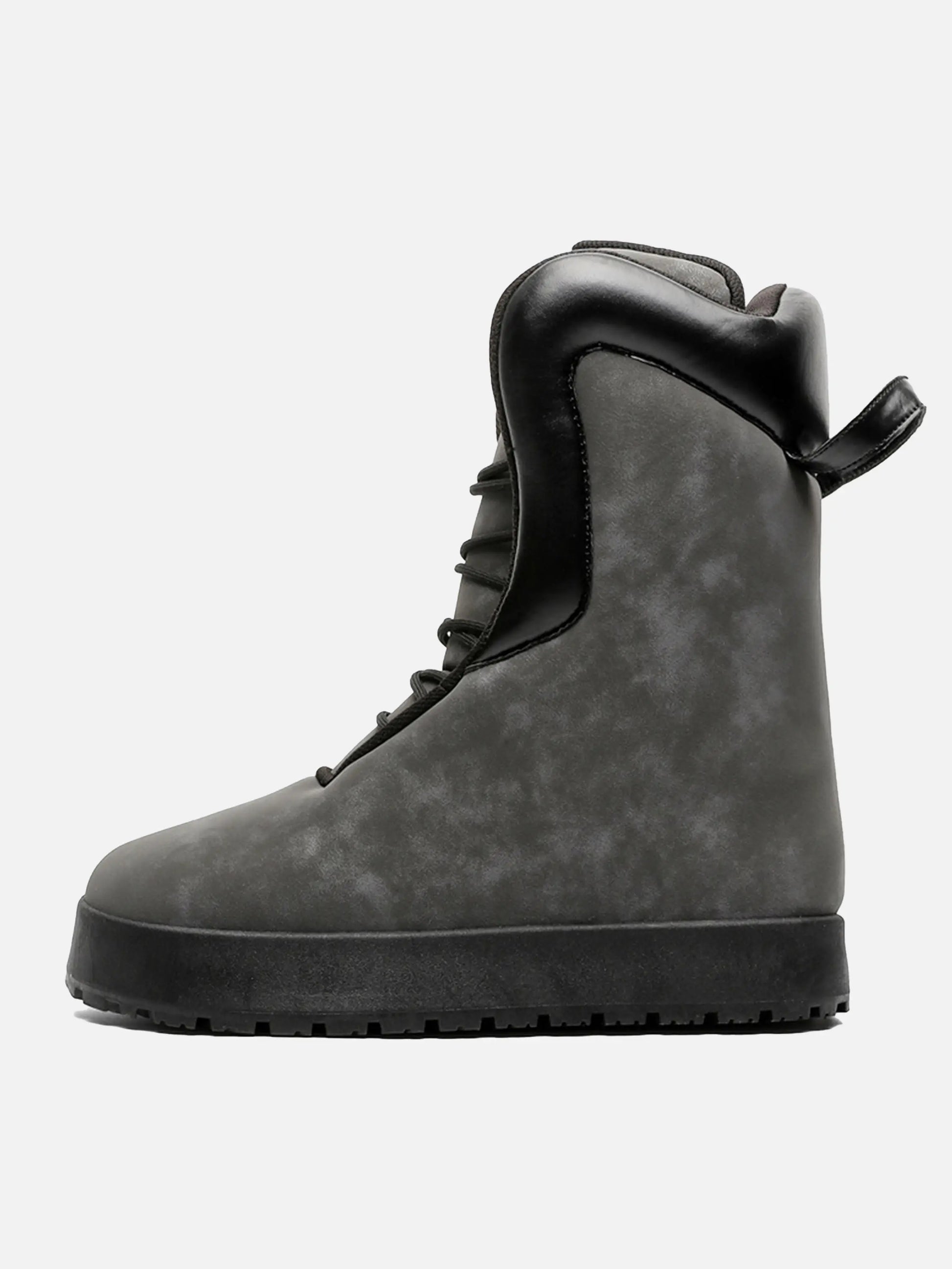Contrasting Color Chunky Breadboard Boots