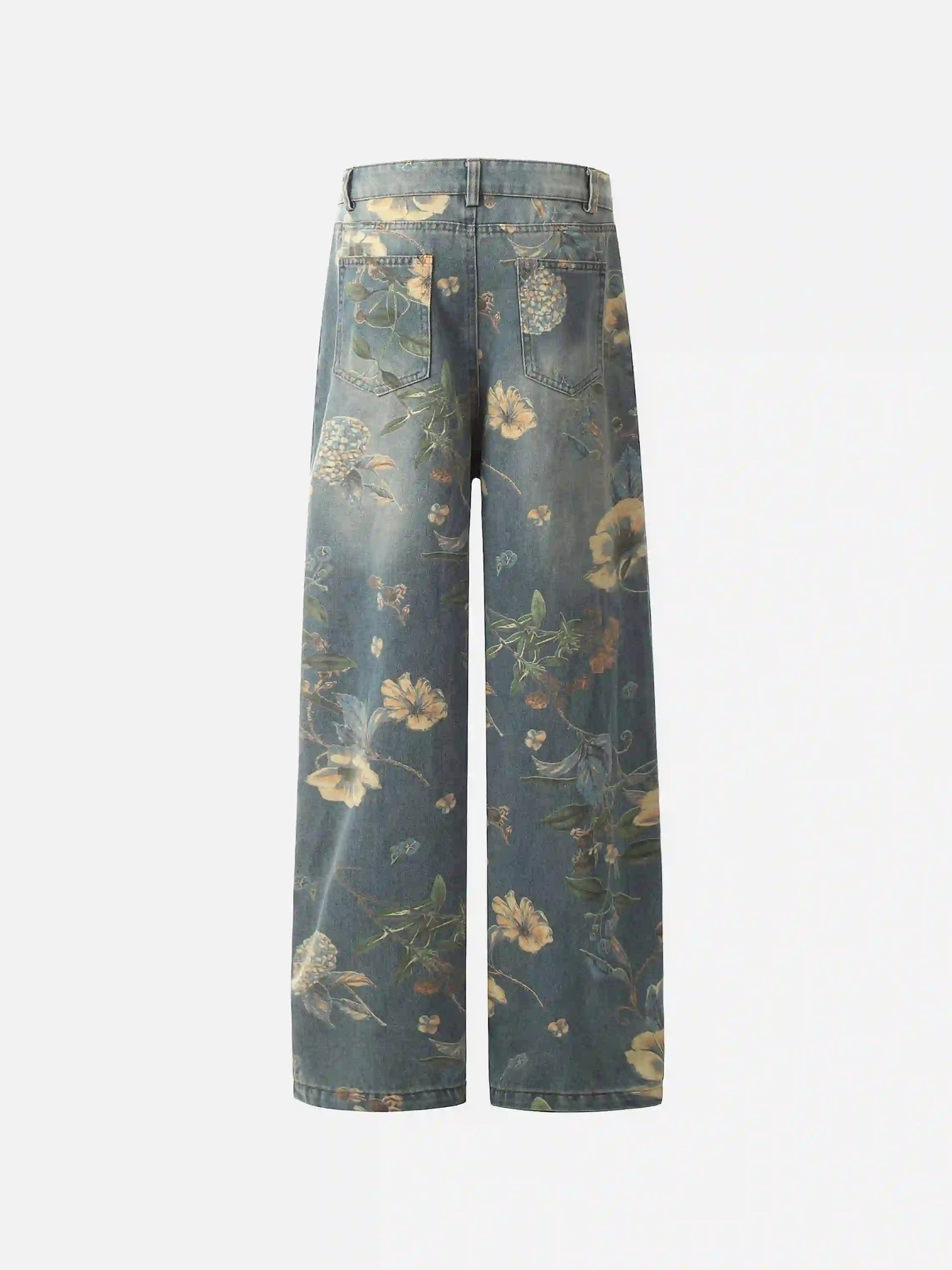 Disguisen Vintage Distressed Floral Jeans