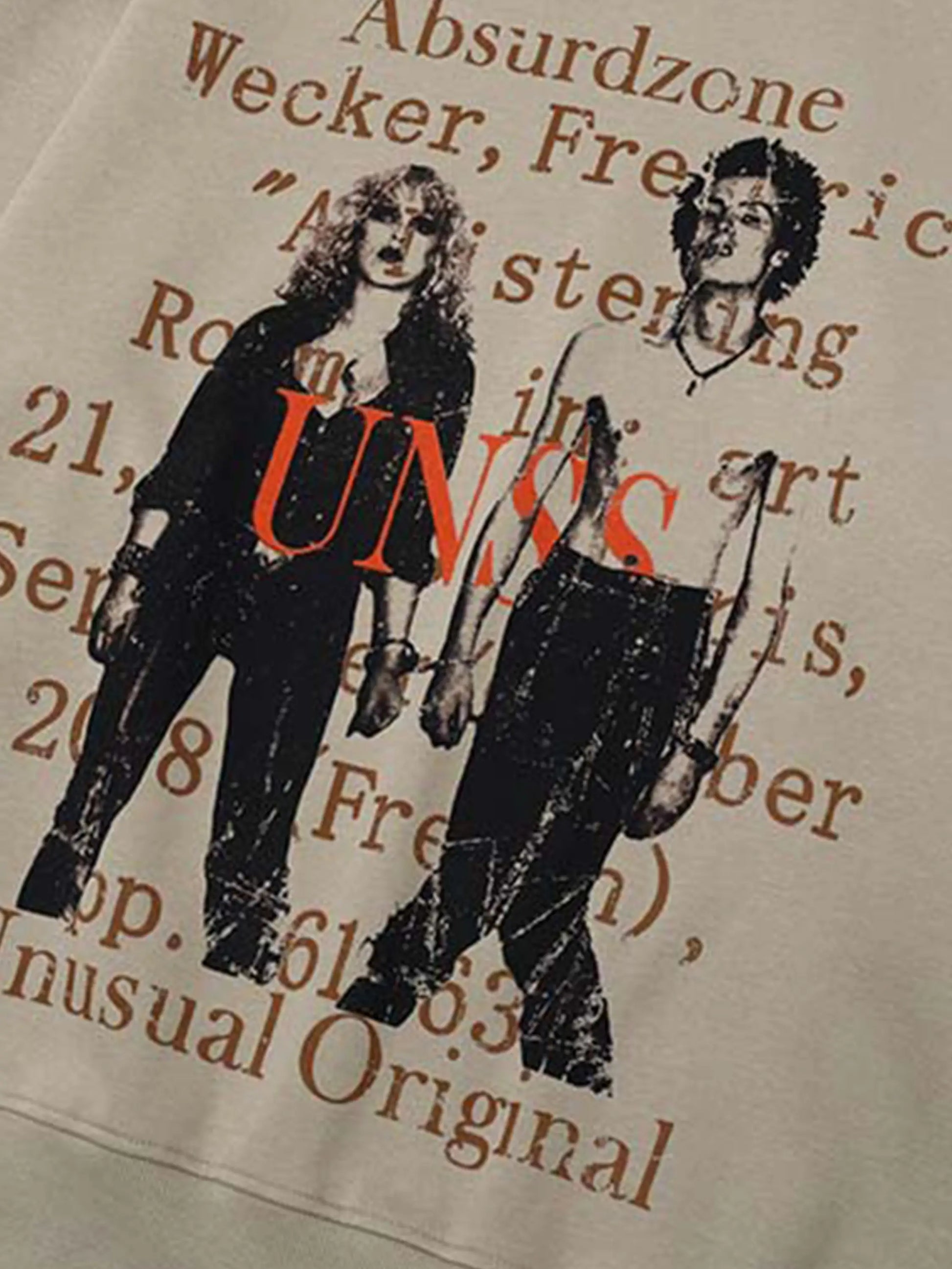 Vintage Character Print Oversized Hoodie