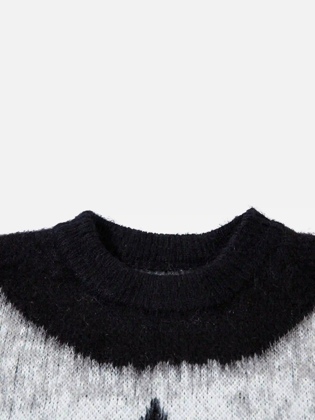 Disguisen Contrast Color Cross Sweater