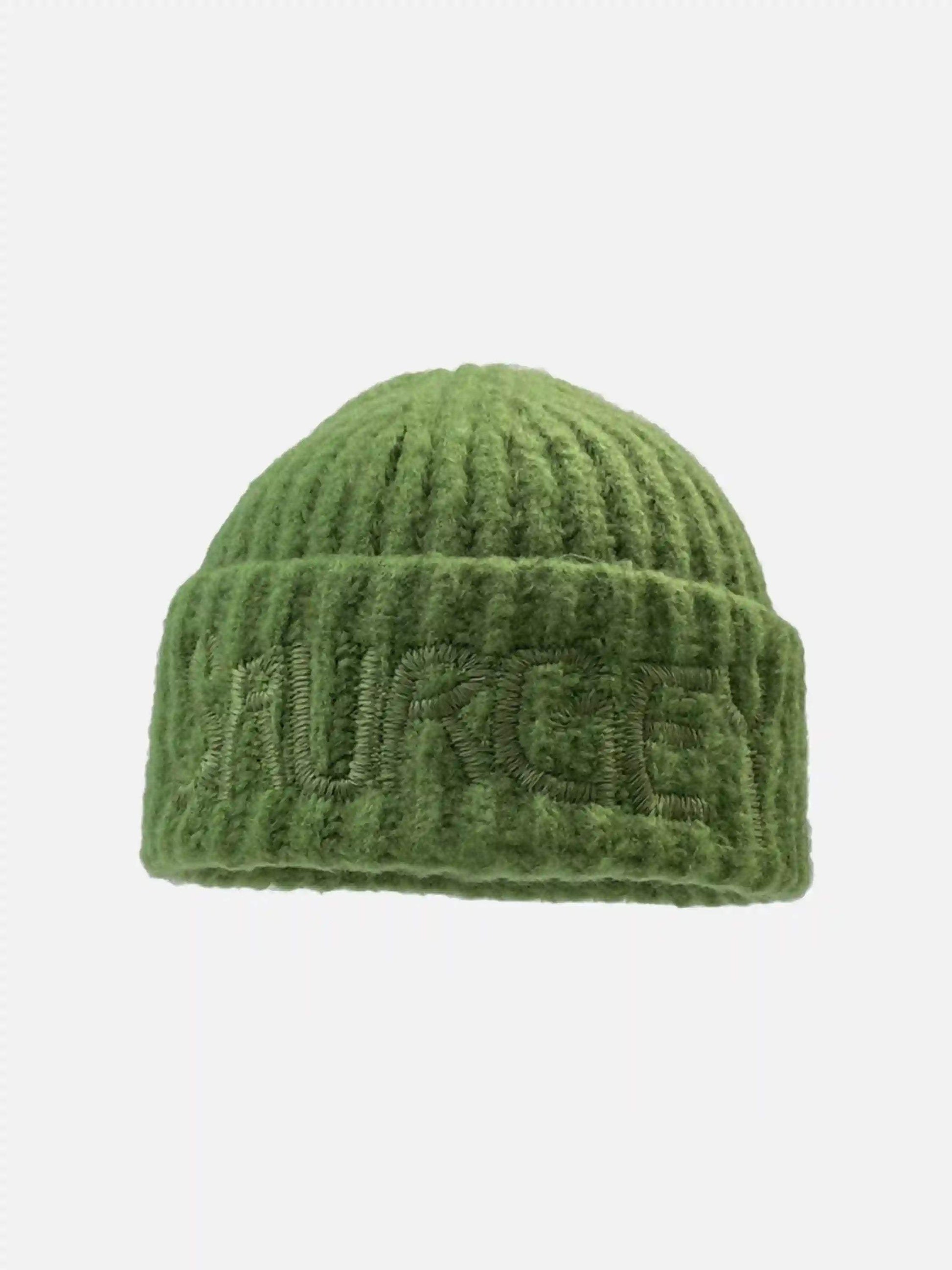 Disguisen American Style Letter Embroidered Knitted Hat
