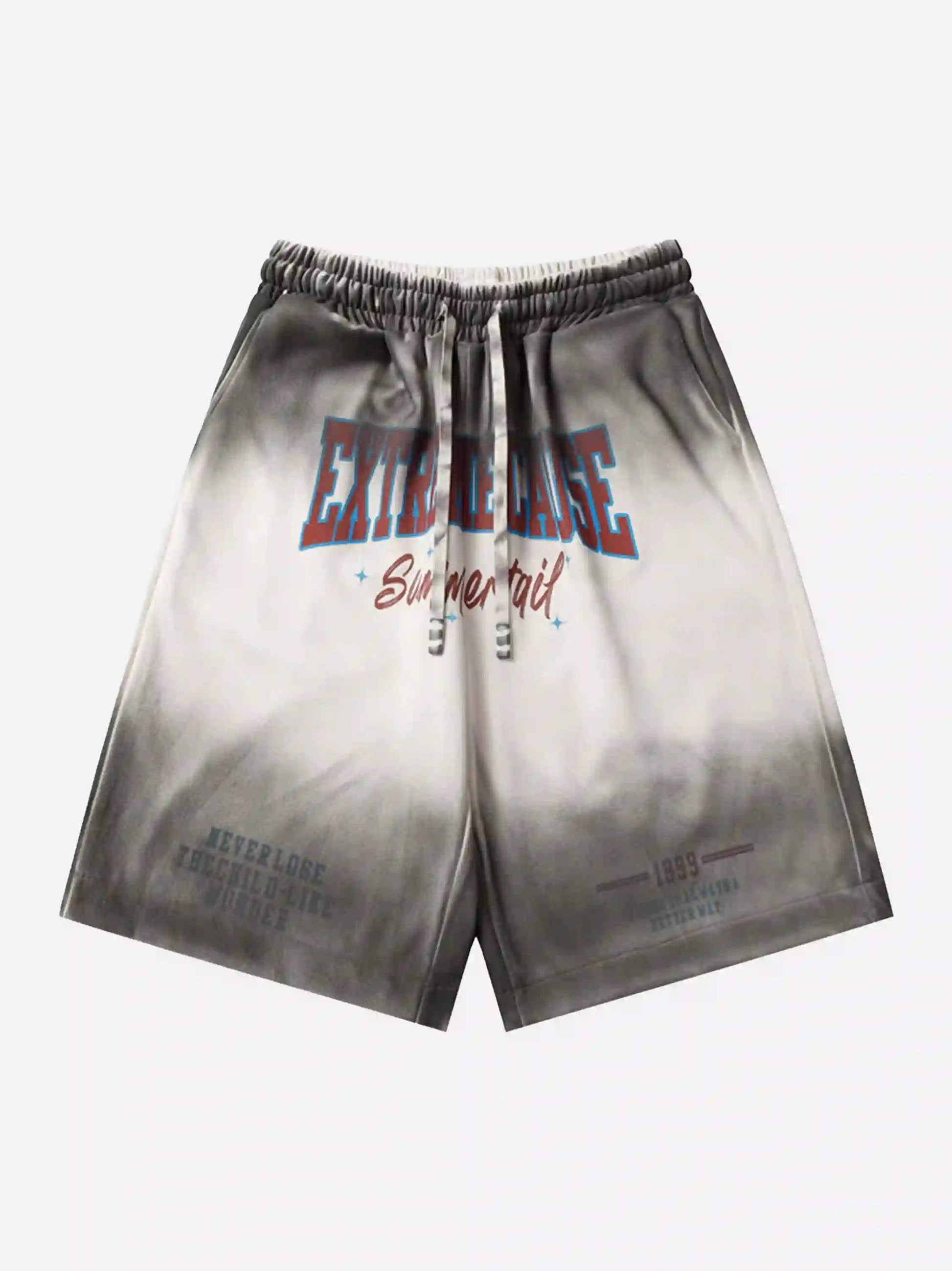 Disguisen American Style Distressed Gradient Print Shorts