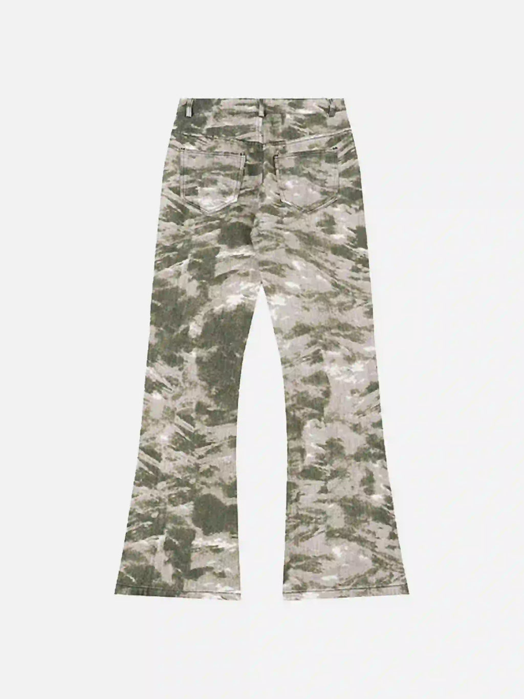 Disguisen American Retro Flared Camouflage Pants