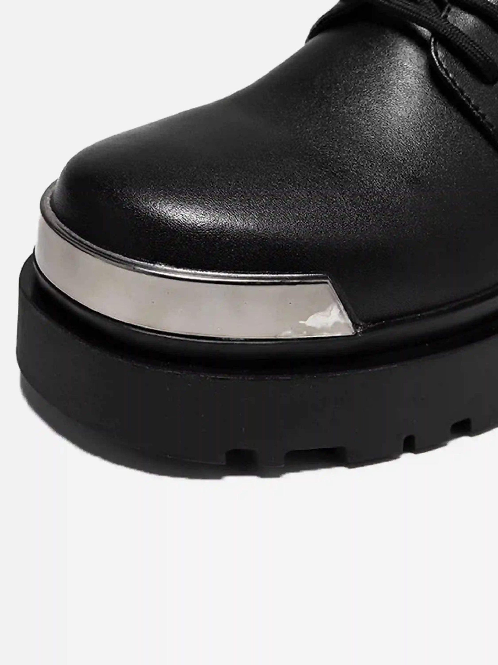 Disguisen Metal Punk Platform Derby Shoes