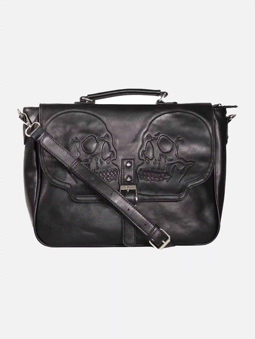 Disguisen Punk Gothic Skull Briefcase Crossbody Bag