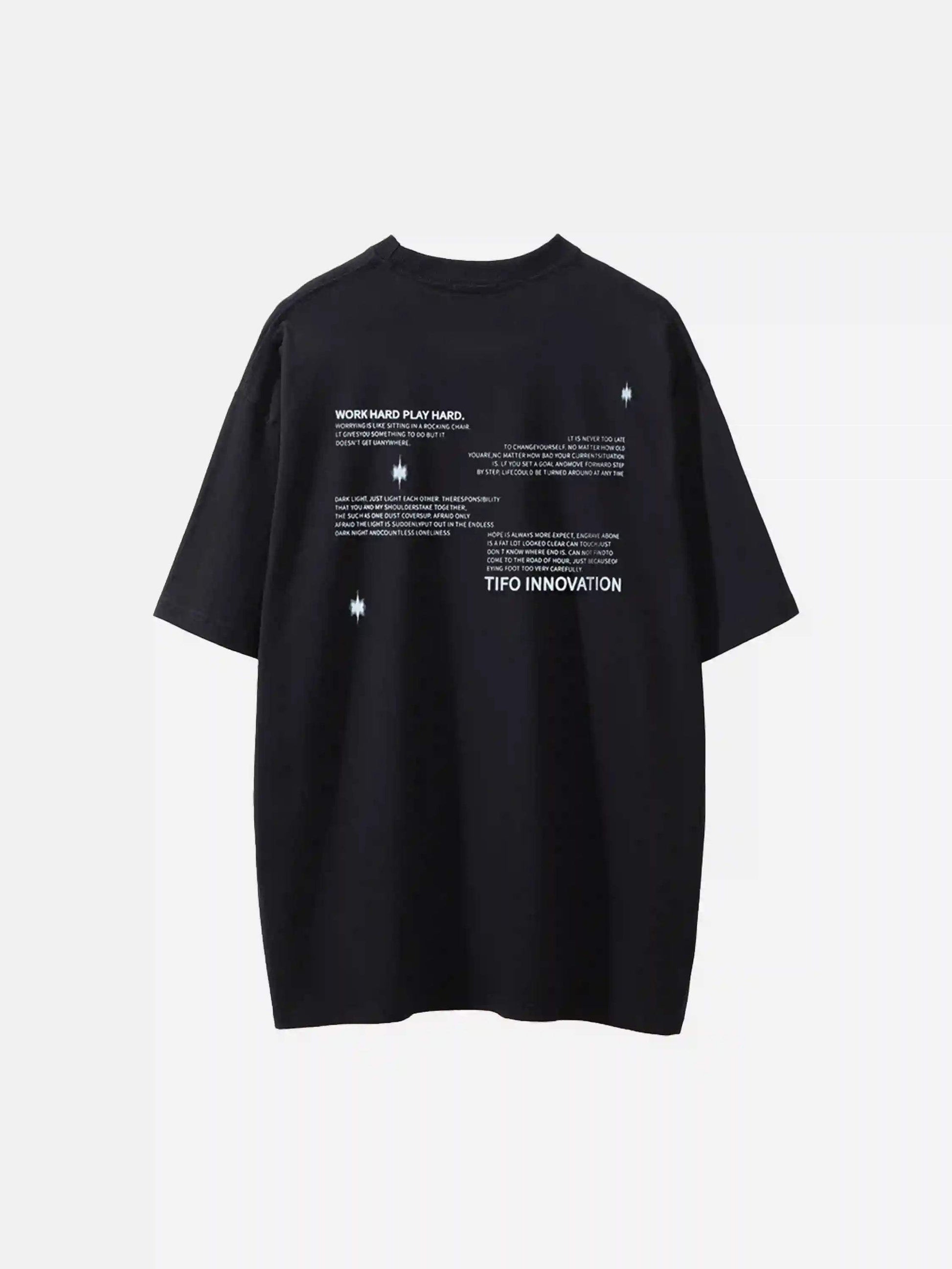 Disguisen American Retro Aurora Hip-Hop T-Shirt