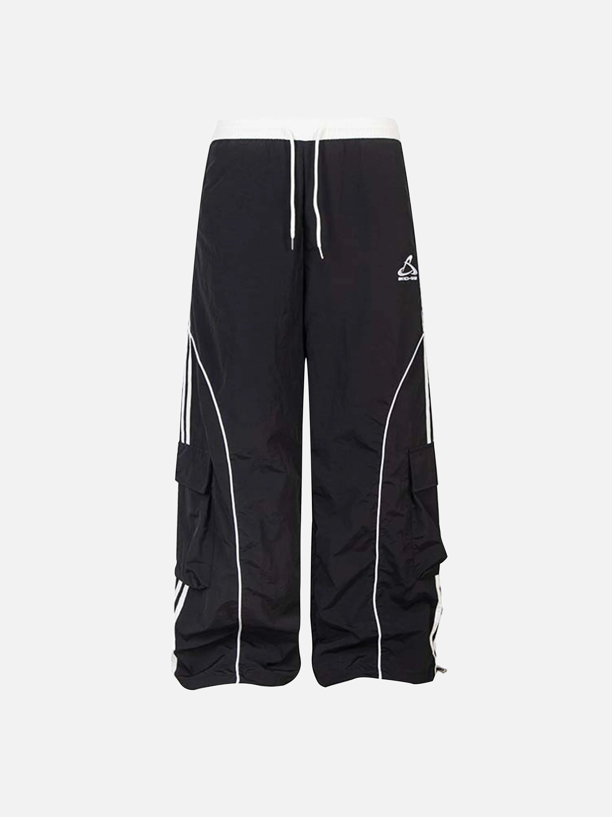 Disguisen Contrast Striped Drawstring Sweatpants