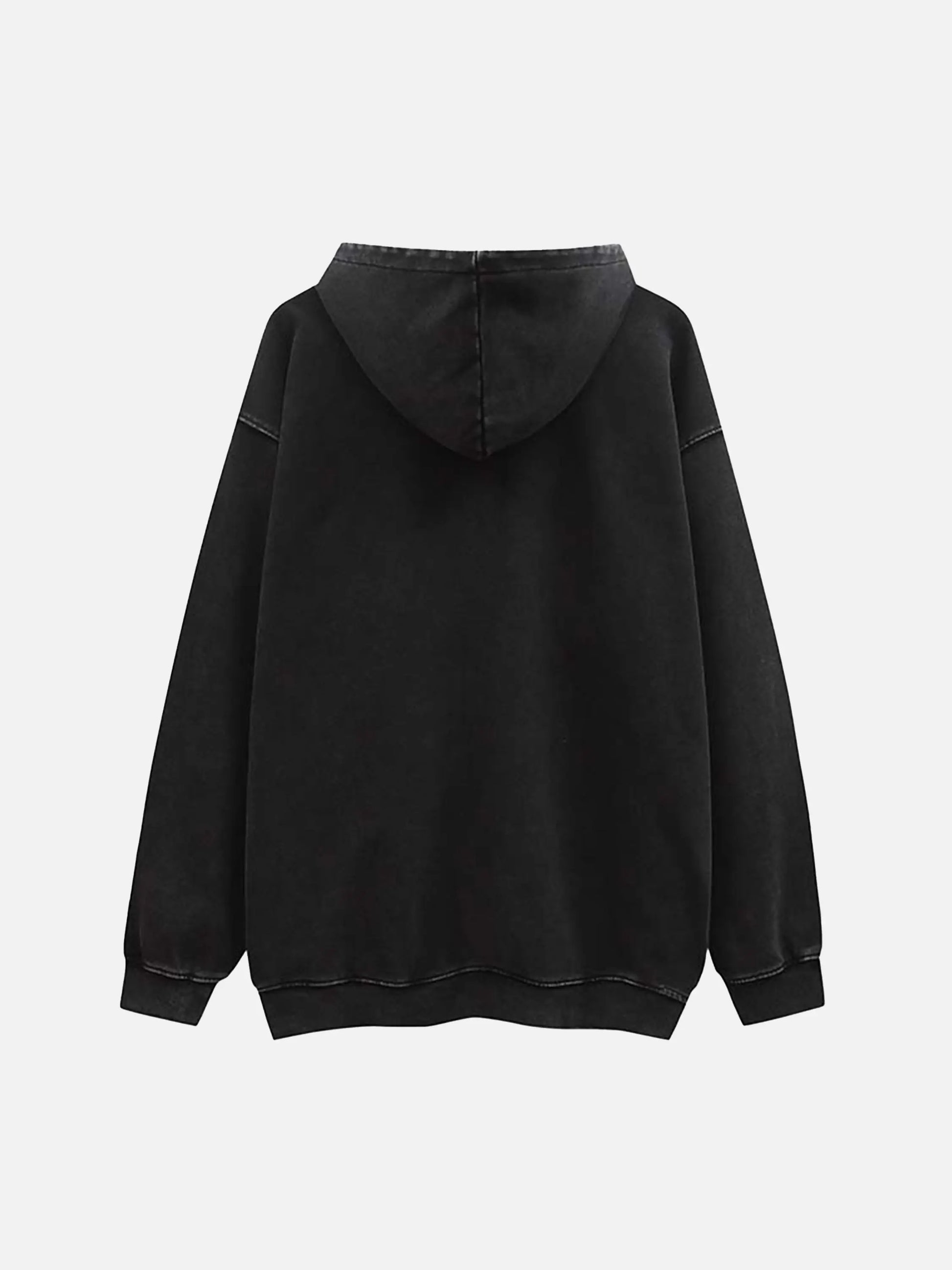 Vintage Skull Cross Print Hoodie