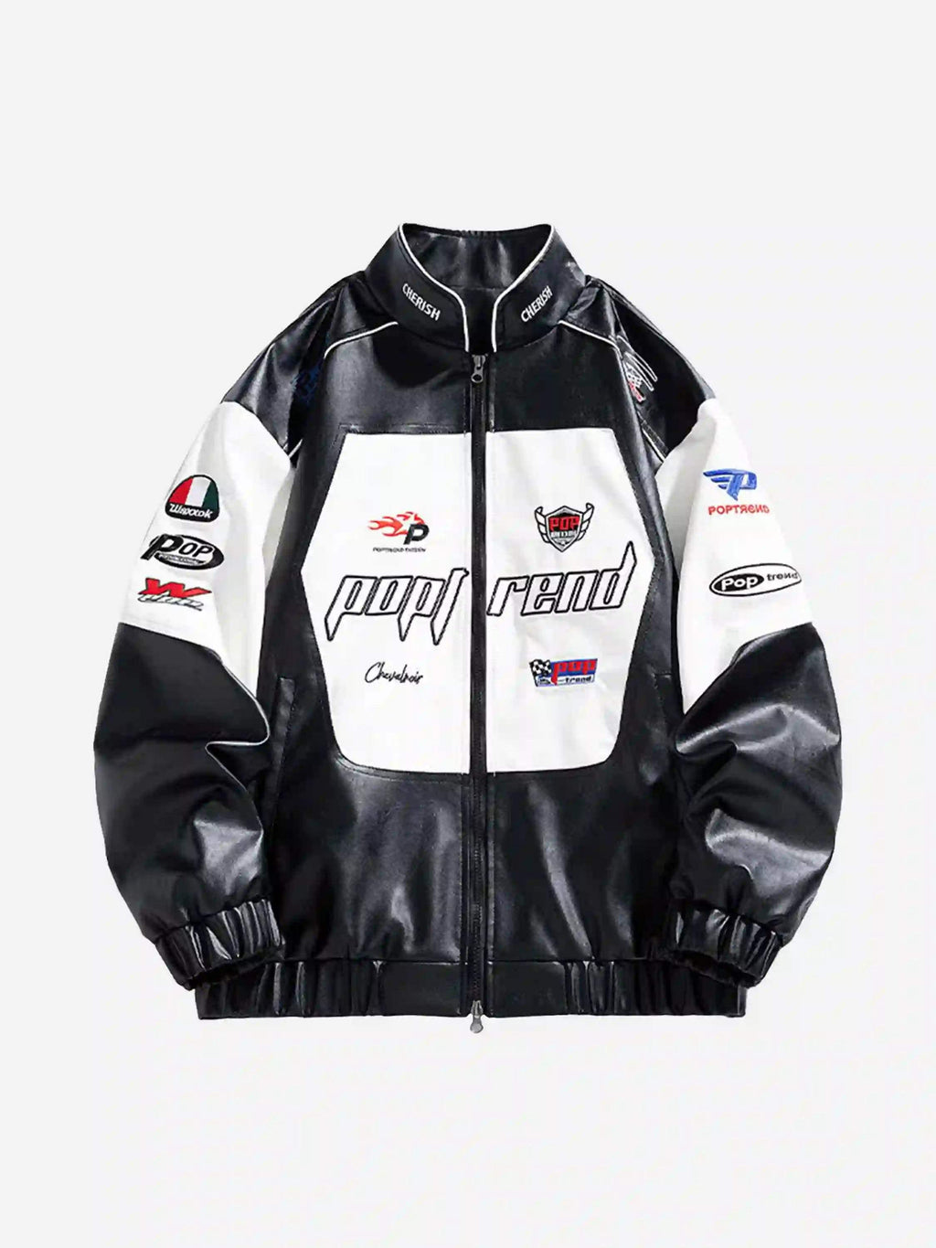 Disguisen High Street Splicing Racing Baseball Jacket