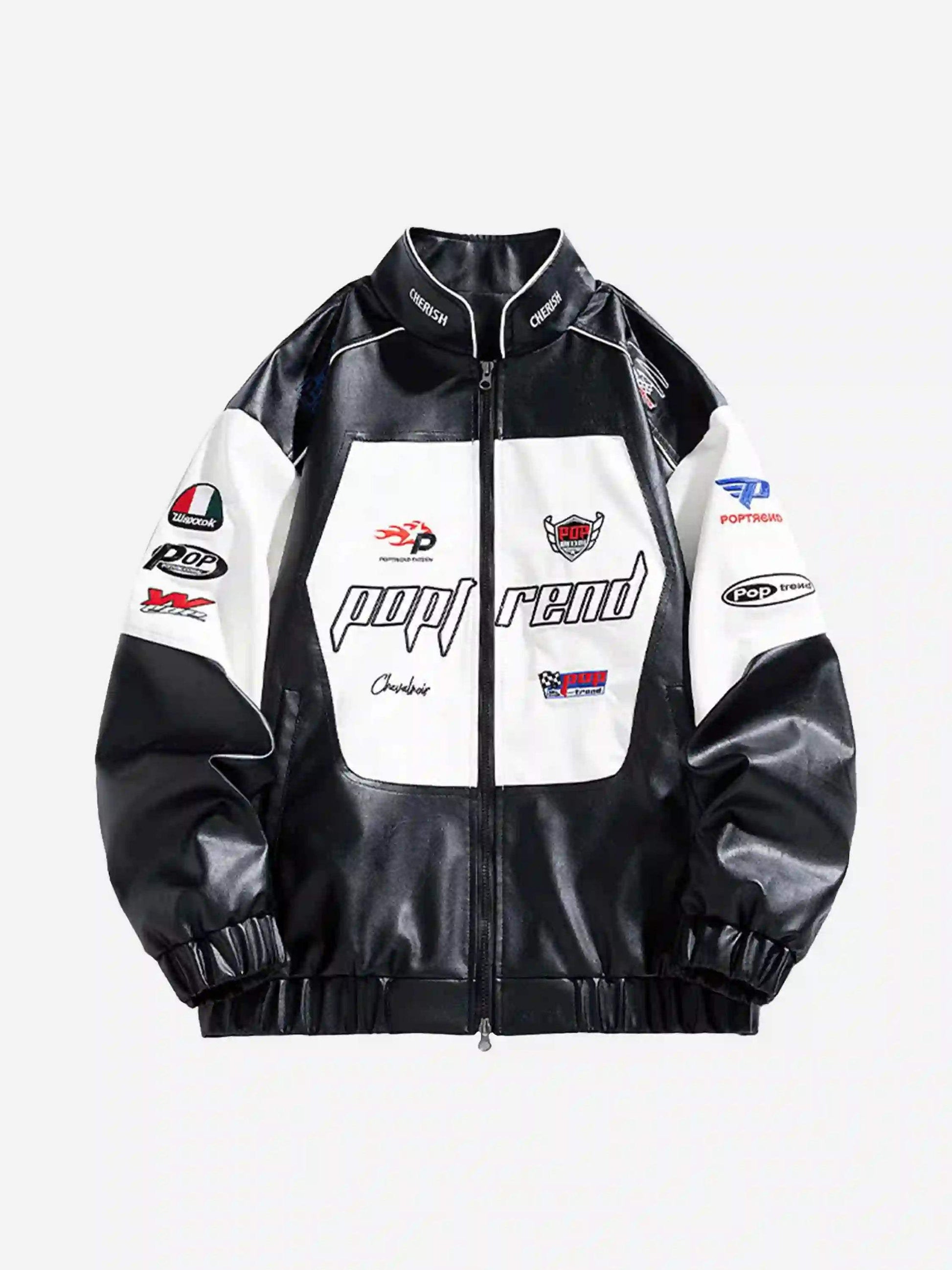 Disguisen High Street Splicing Racing Baseball Jacket