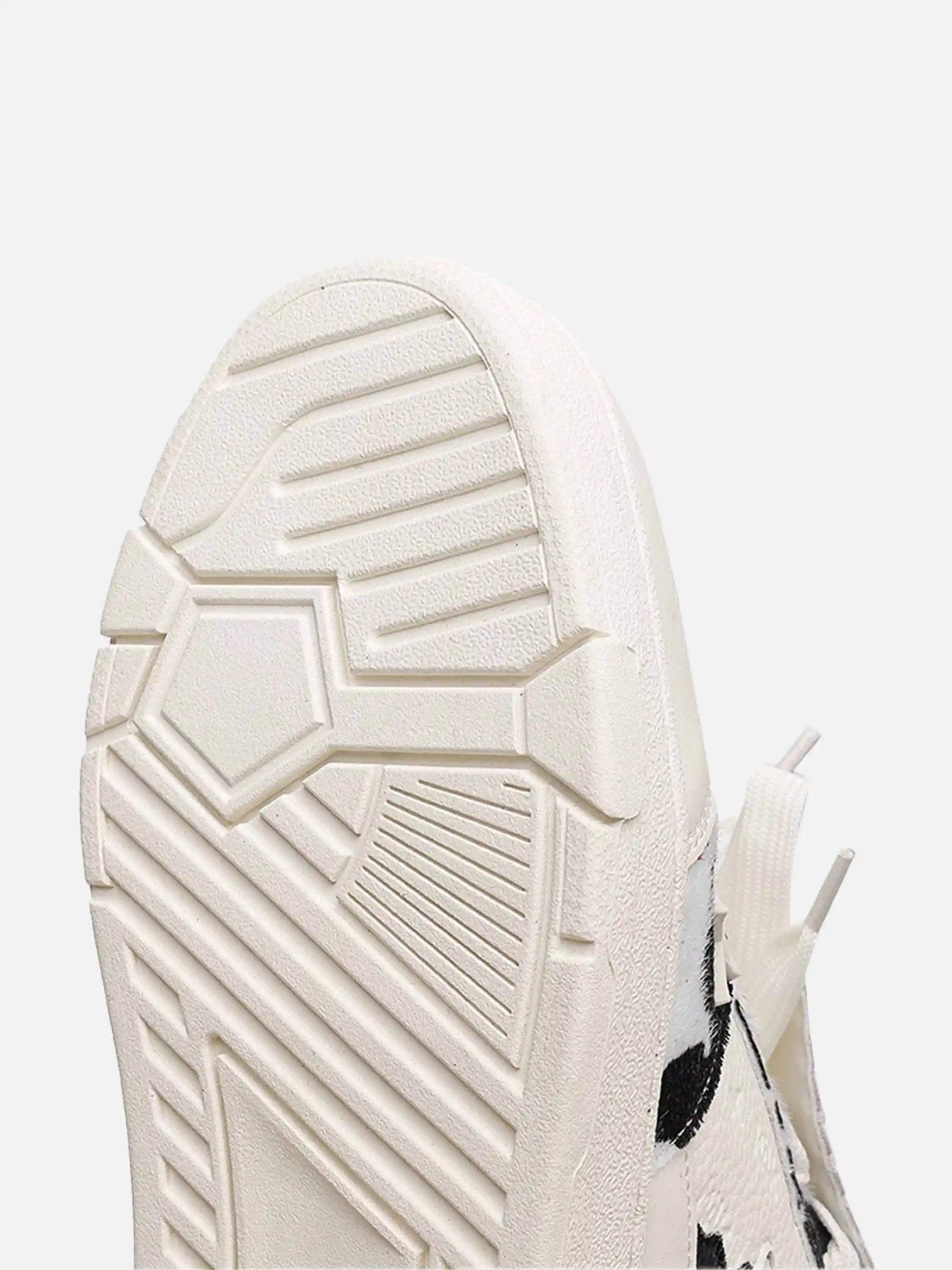 Disguisen Street Two-Color Cow Street Couple Shoes