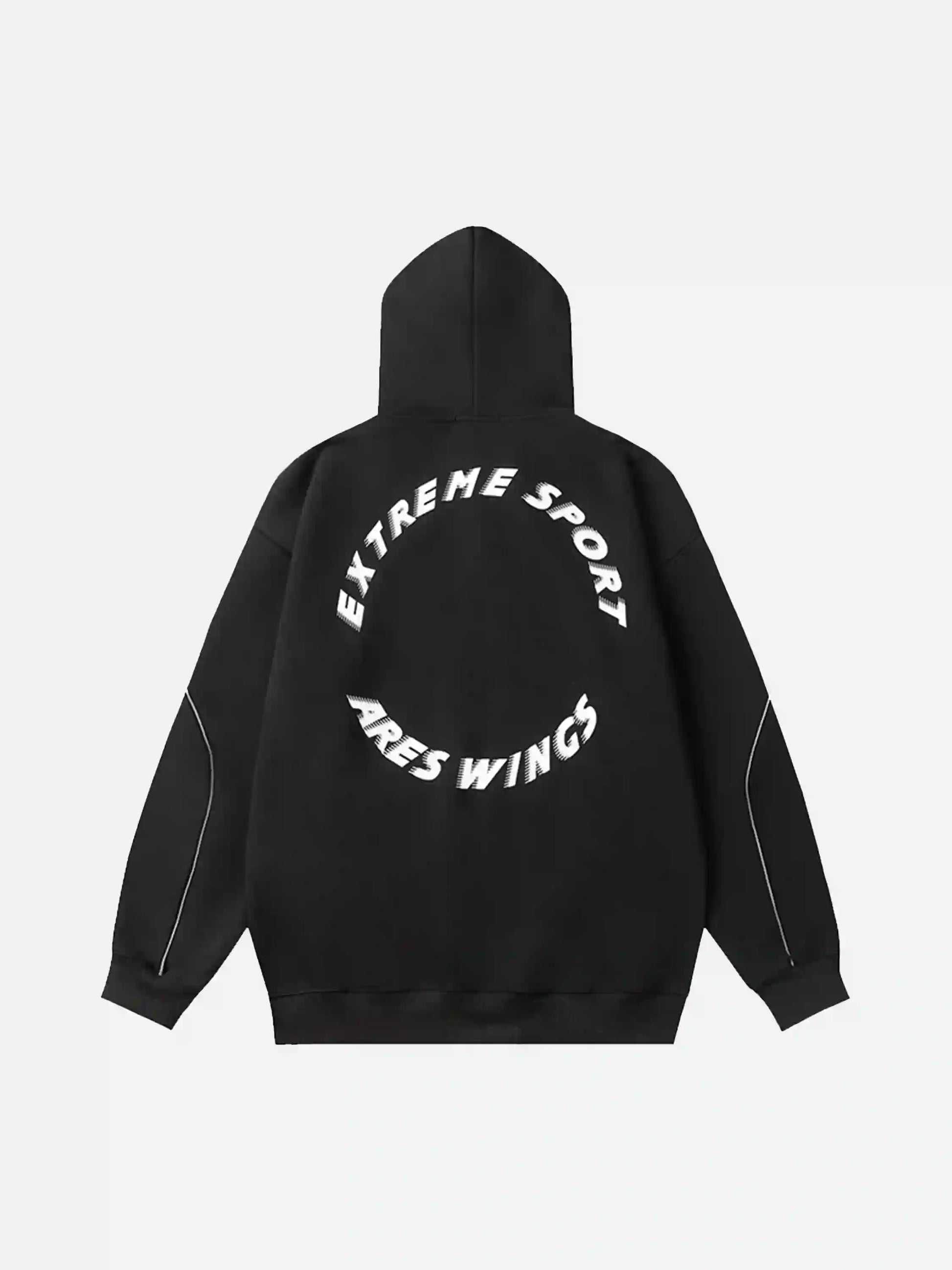 Disguisen Letter Print Line Design Hoodie