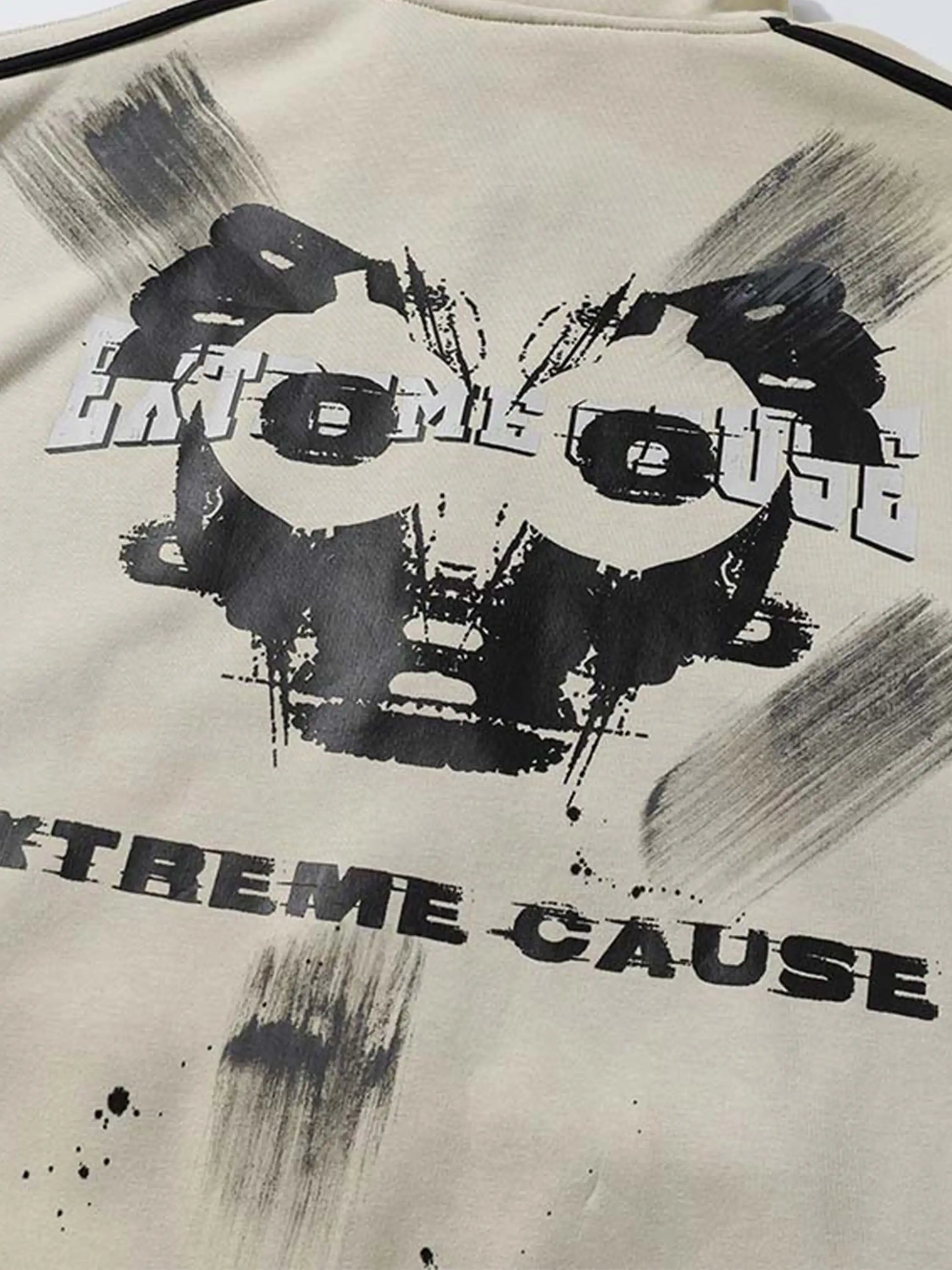 Graffiti Dot Pattern Print Jacket