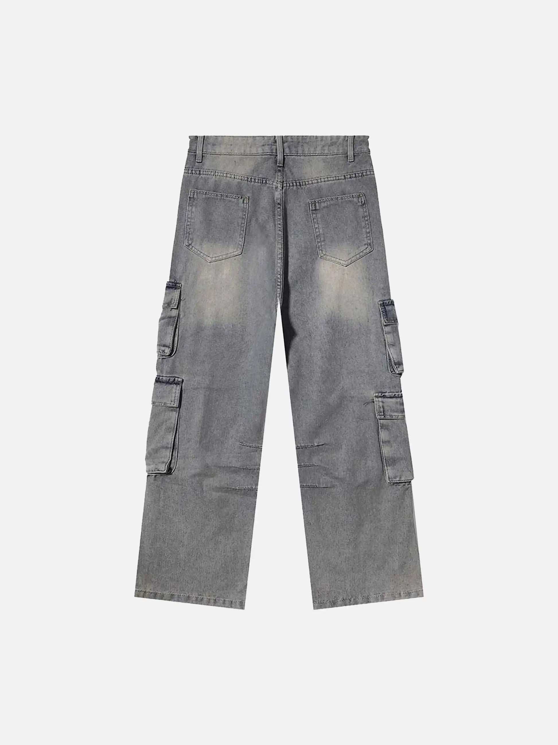Disguisen Painted Washed Multi-Pocket Cargo Jeans