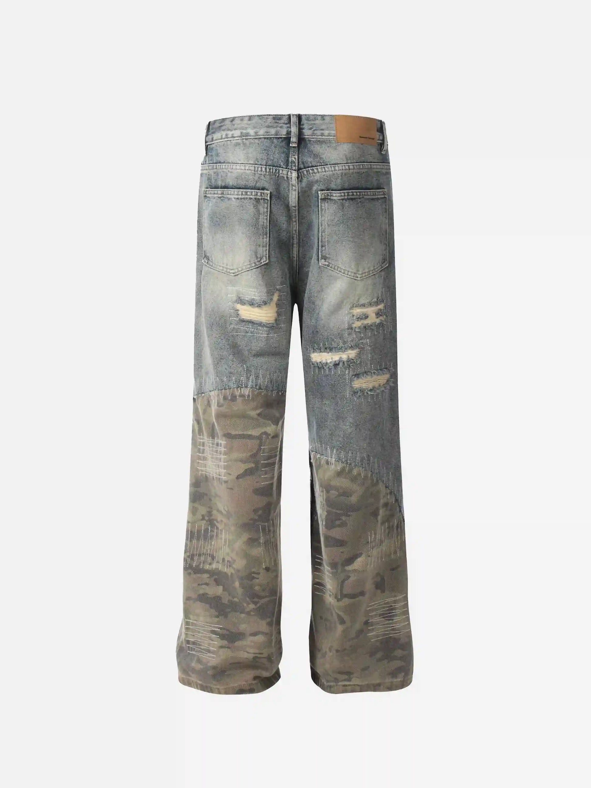 Disguisen Hip Hop Street Heavy Duty Ripped Jeans