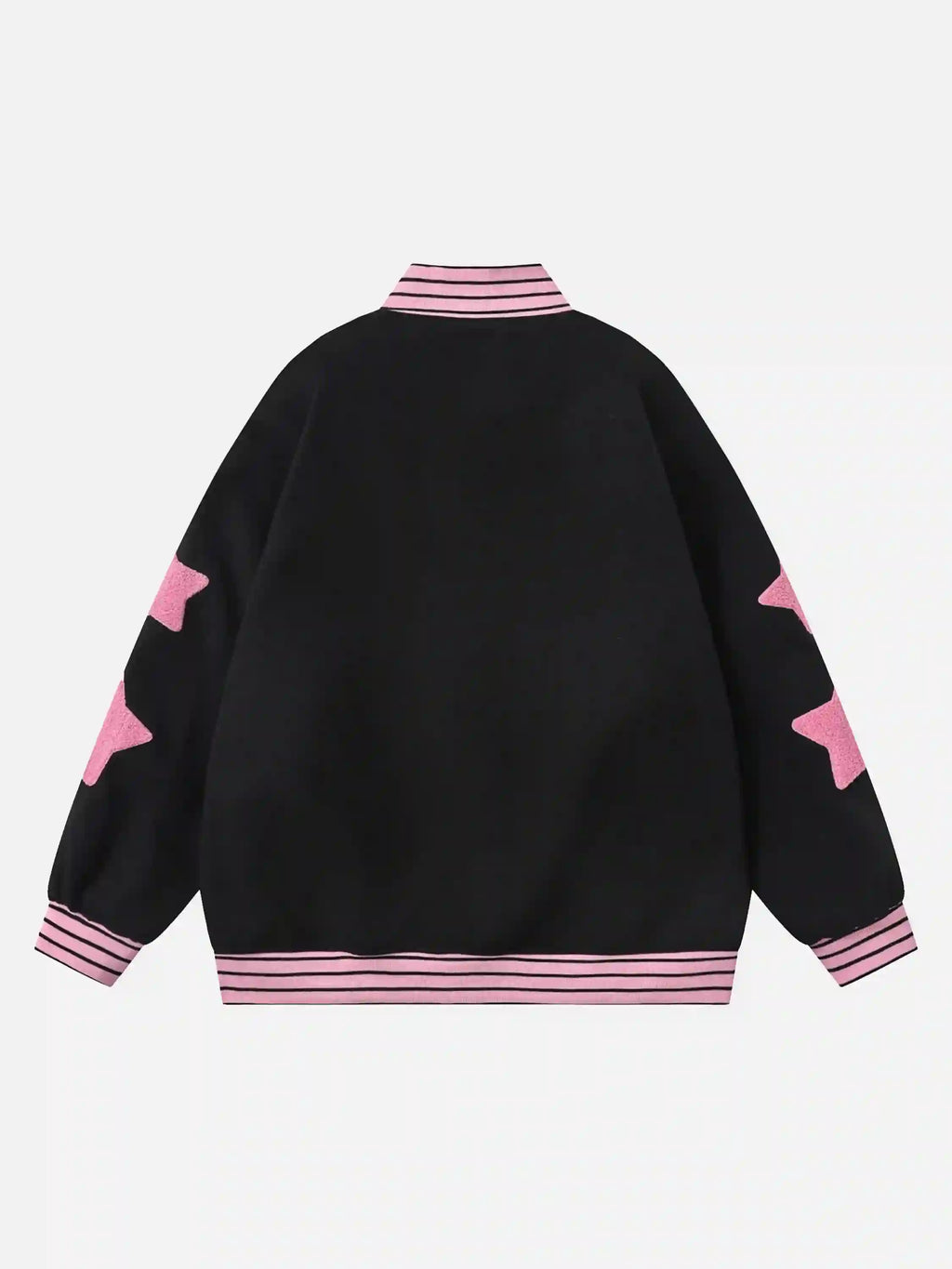 Disguisen Buttoned Star Embroidered Baseball Jacket