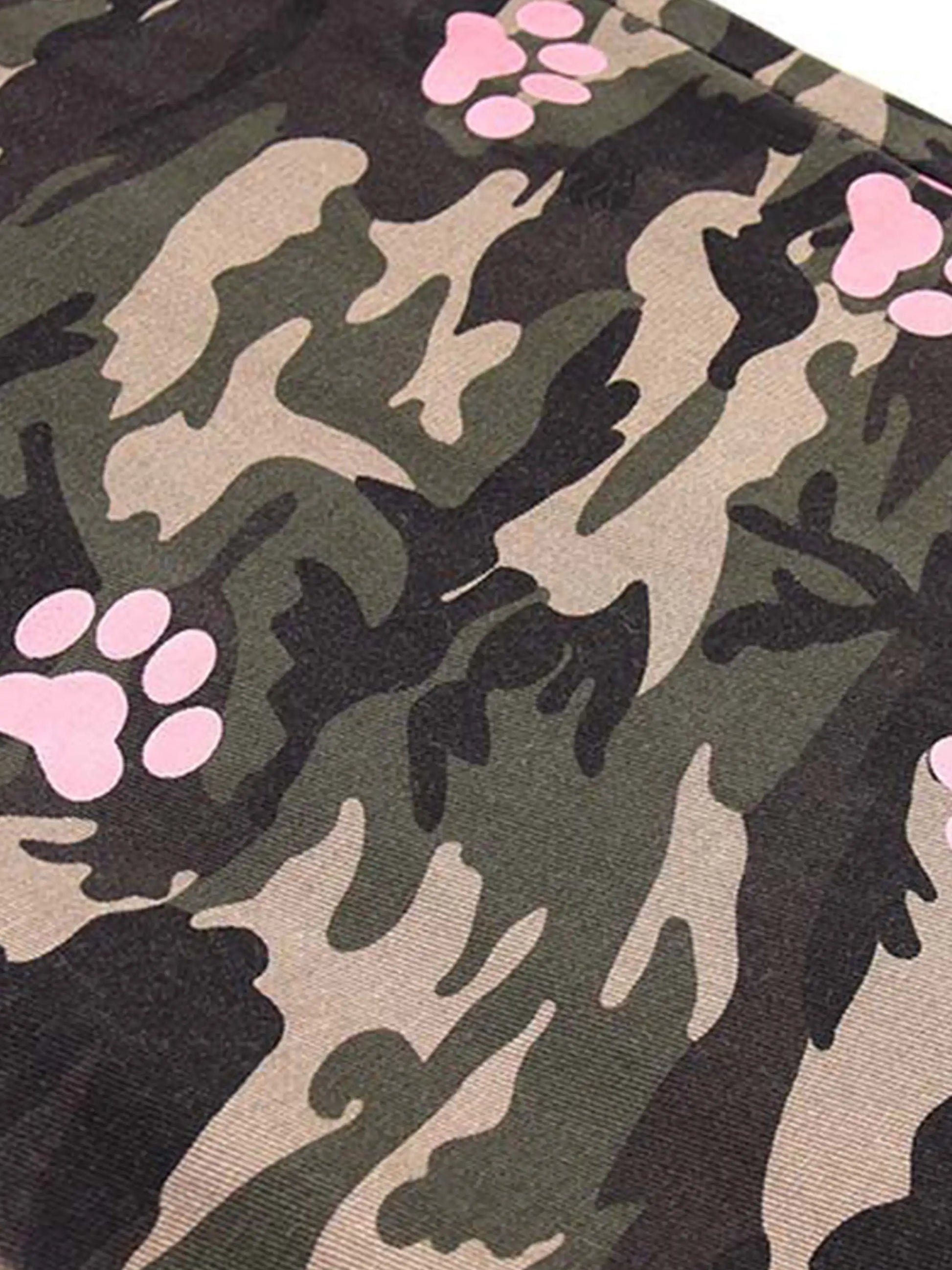 Disguisen Dog Paw Print Camouflage Pants