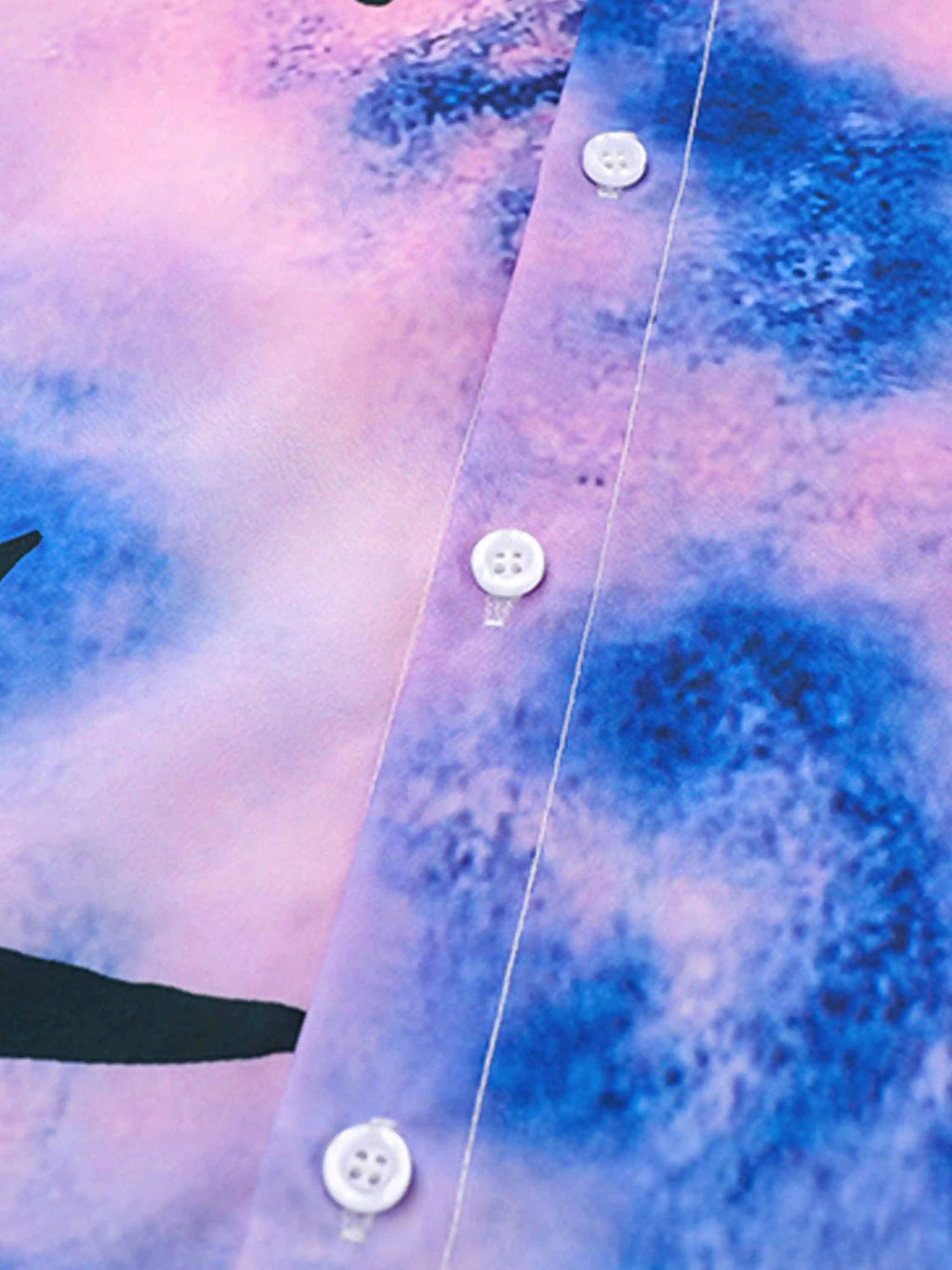 Disguisen Gradient Tie-Dye Short-Sleeved Hip-Hop Shirt