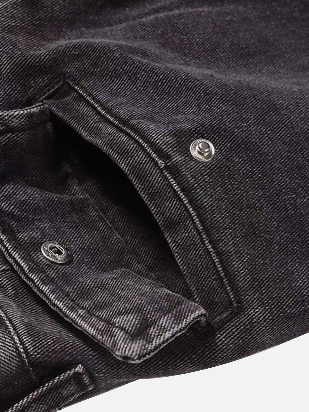 Vintage Punk Distressed Multi-pocket Jeans