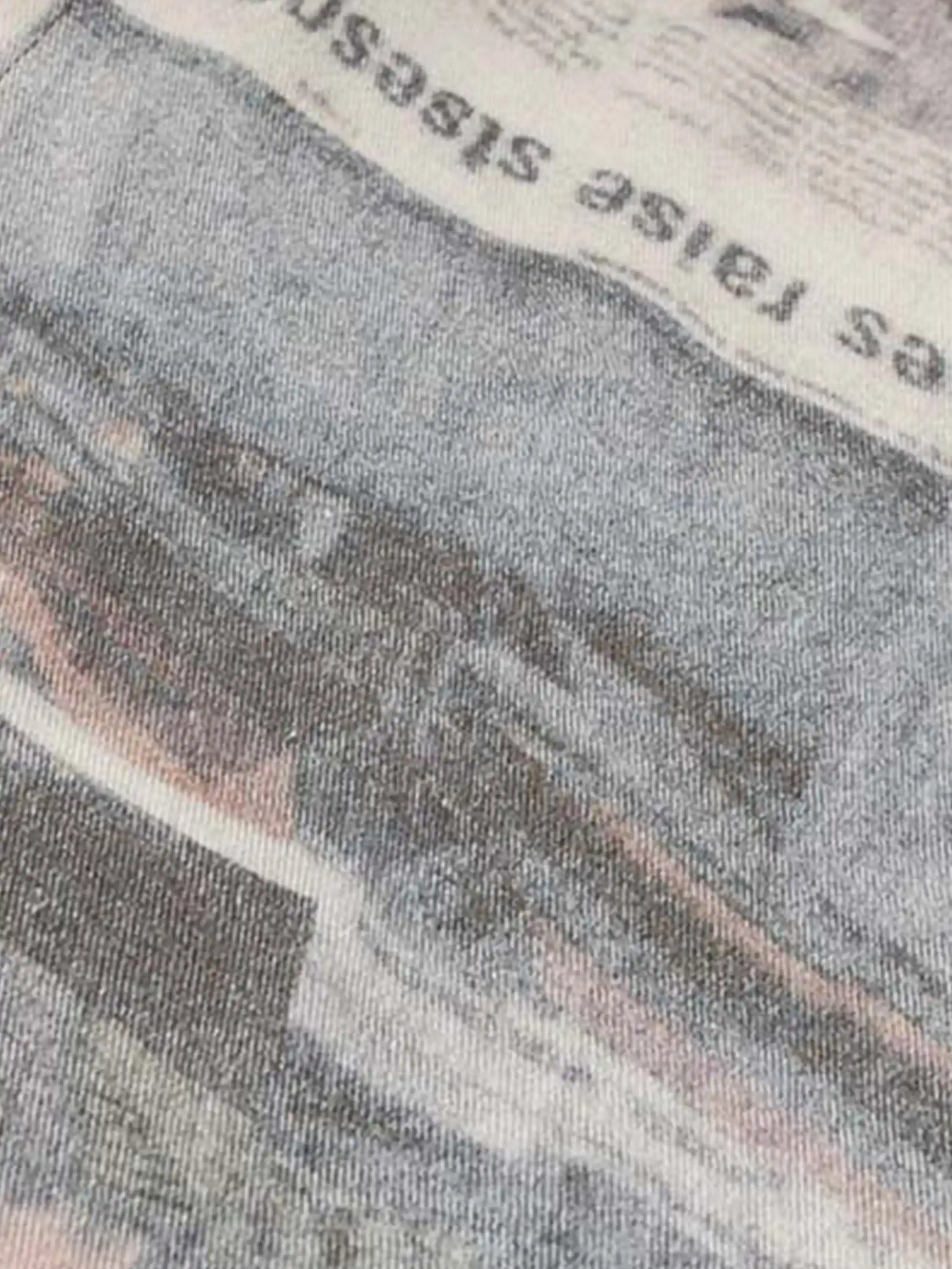 Disguisen Vintage Newspaper Digital Print Pants