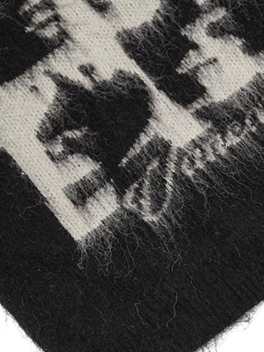 Disguisen Facial Pattern Mohair Sweater