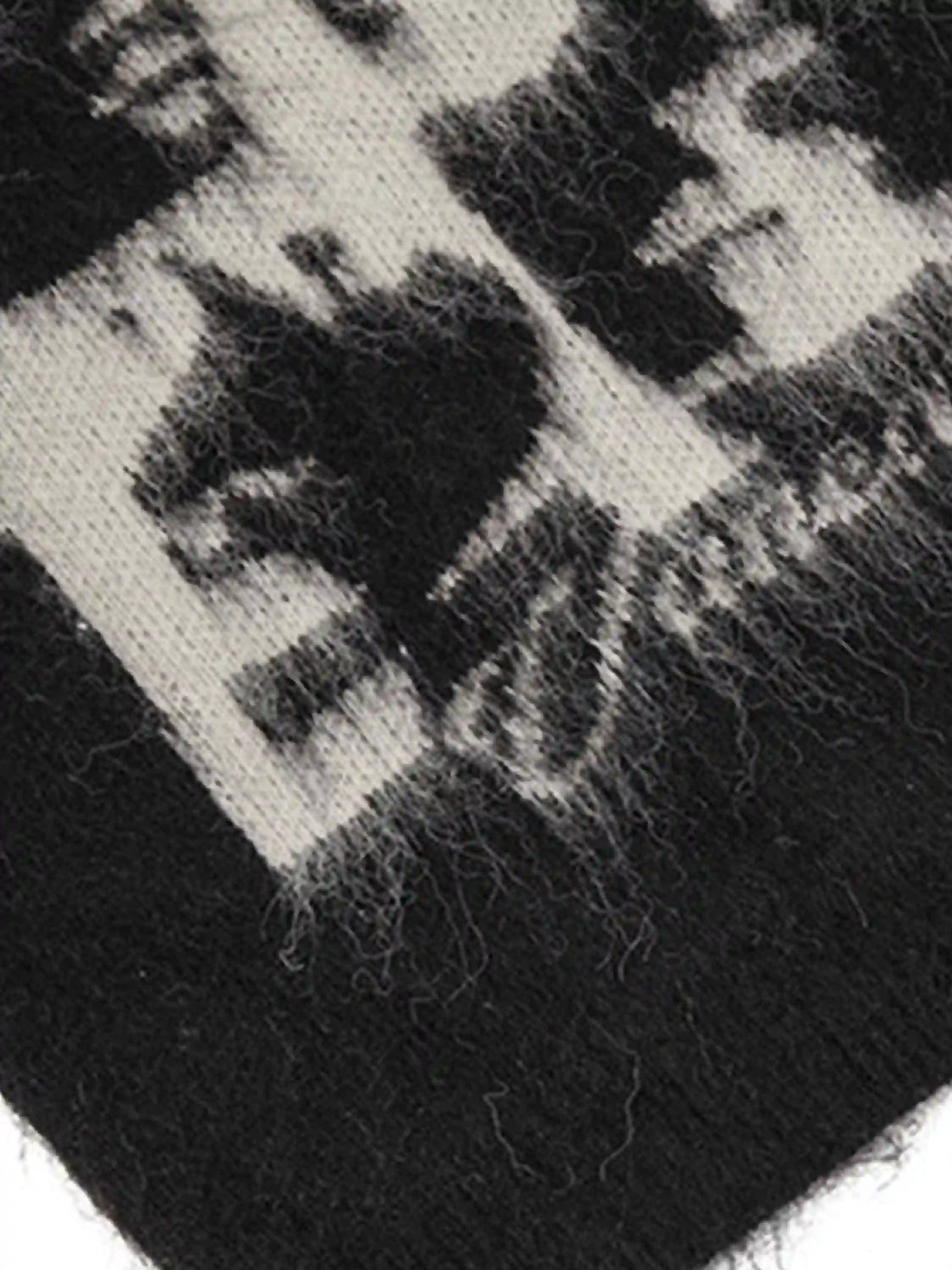 Disguisen Facial Pattern Mohair Sweater