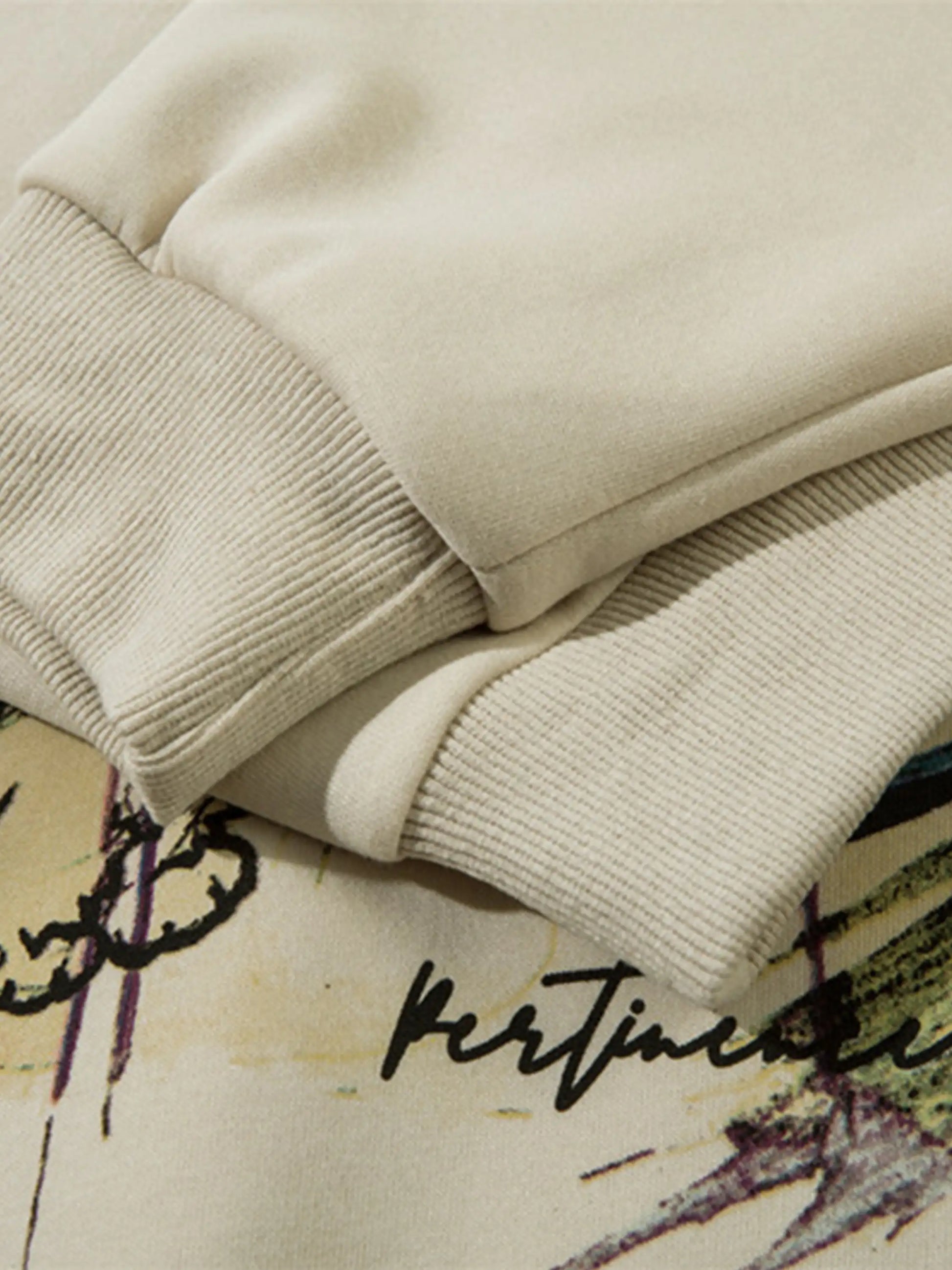 Graffiti Girl Print Hoodie