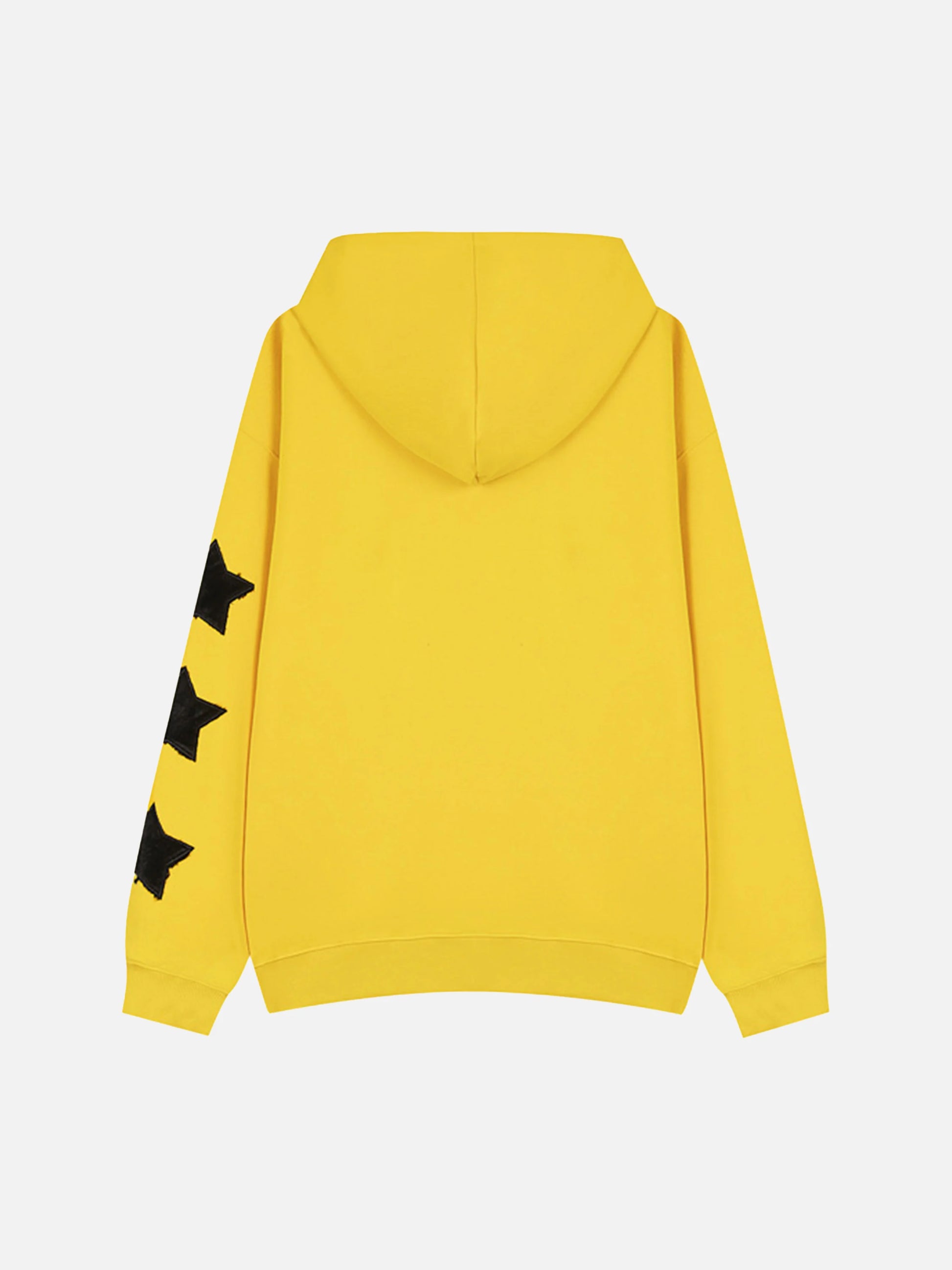 Letter Printed Fleece Hoodie