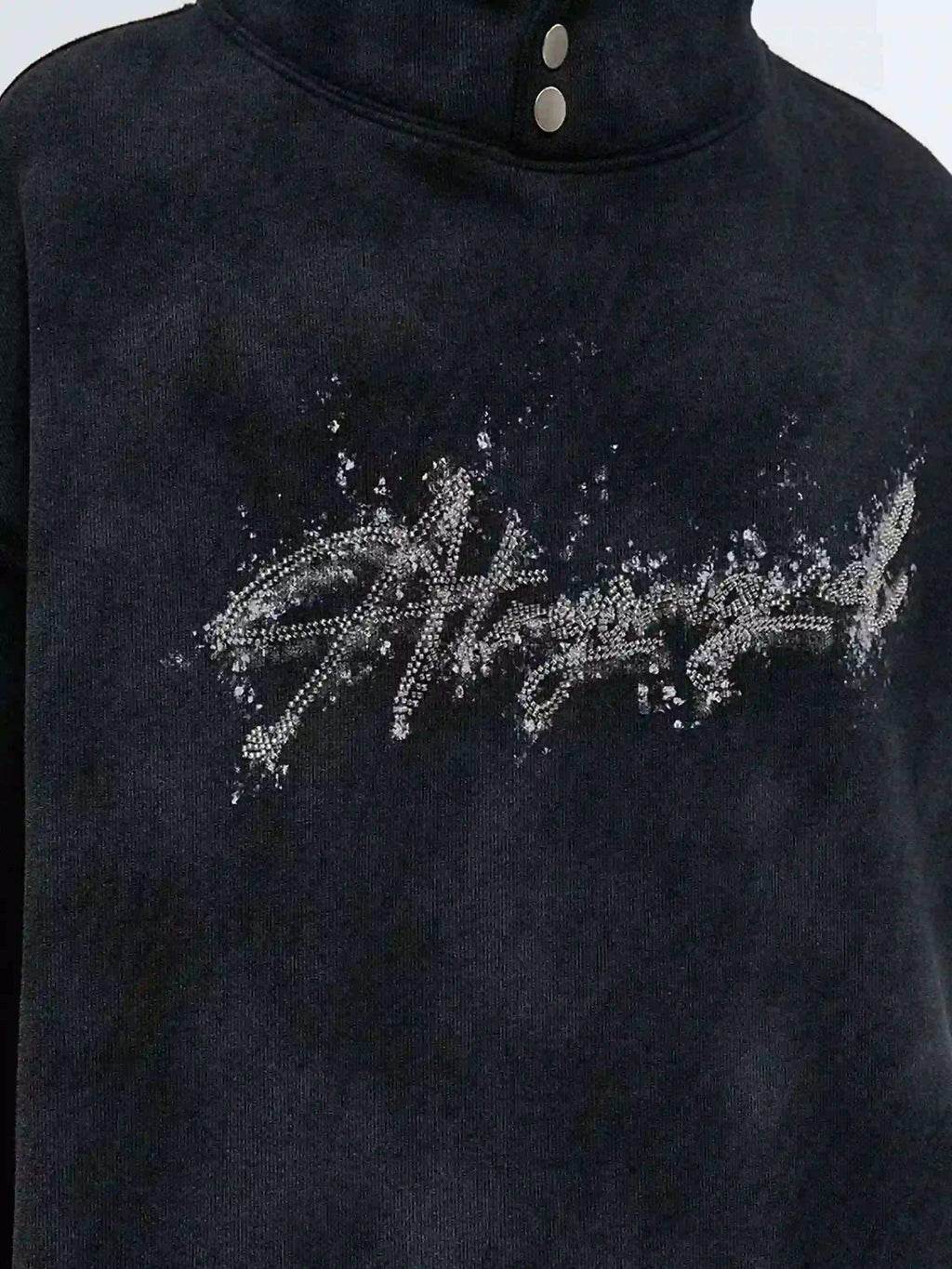Disguisen American Style Hot Diamond Dirty Dyed Hoodie