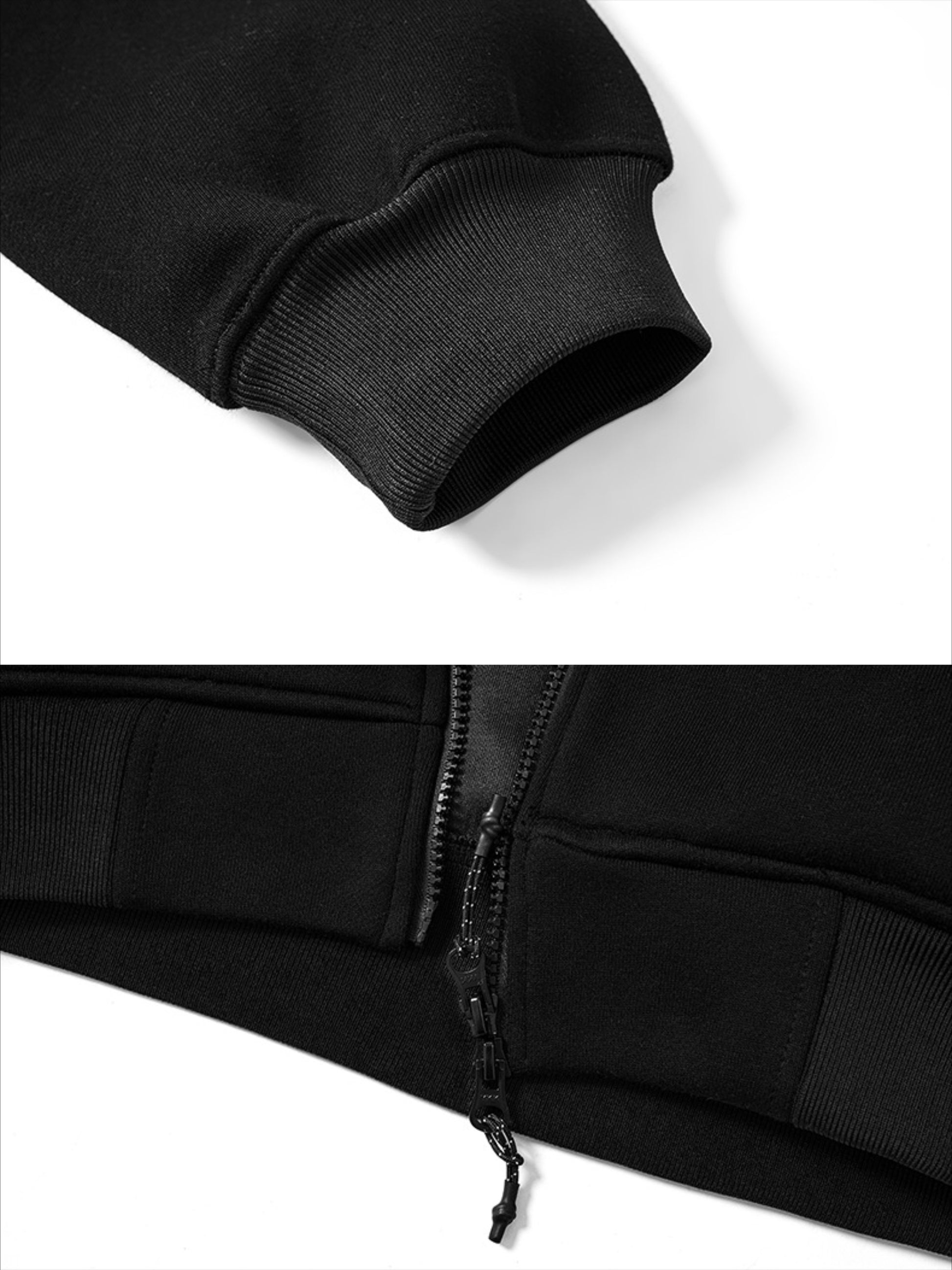 Street Embroidery Zipper Coat