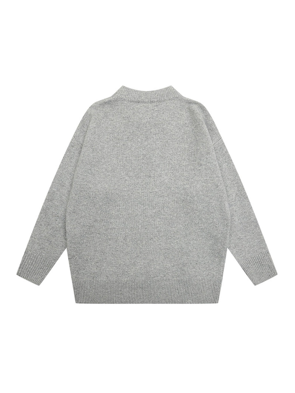 Vintage street Letter Embroidery Sweater