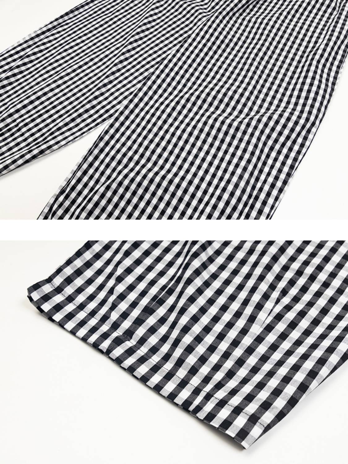 Baggy Patchwork Plaid Sweatpants