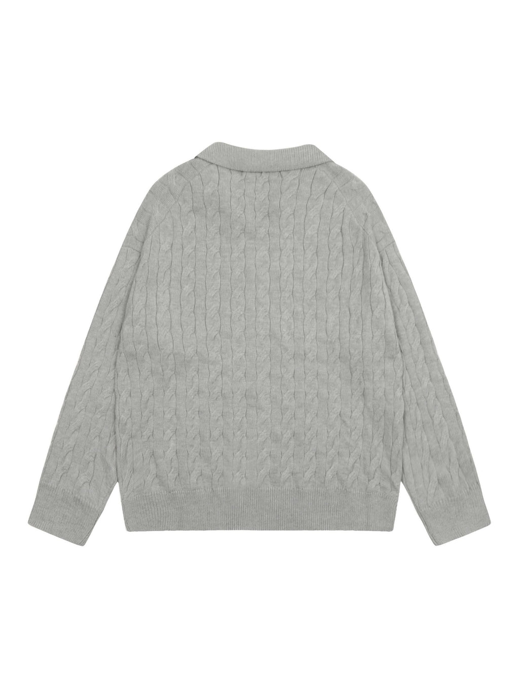 Vintage Letter Embroidery Academic Style Sweater