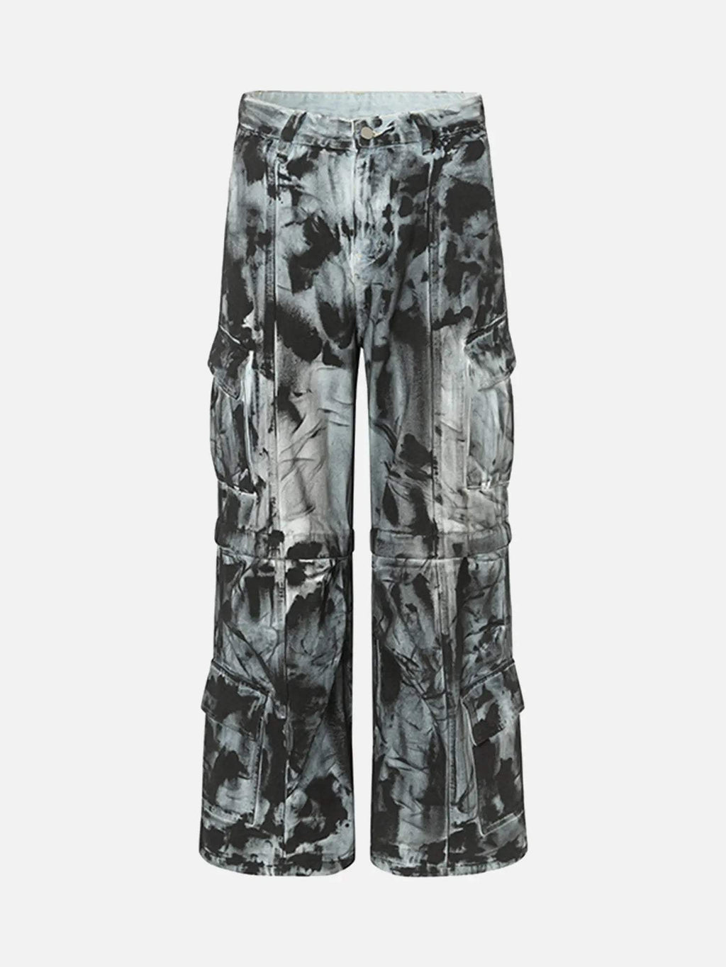 Disguisen Street Fashion Heavy Industry Washed Jeans-8876