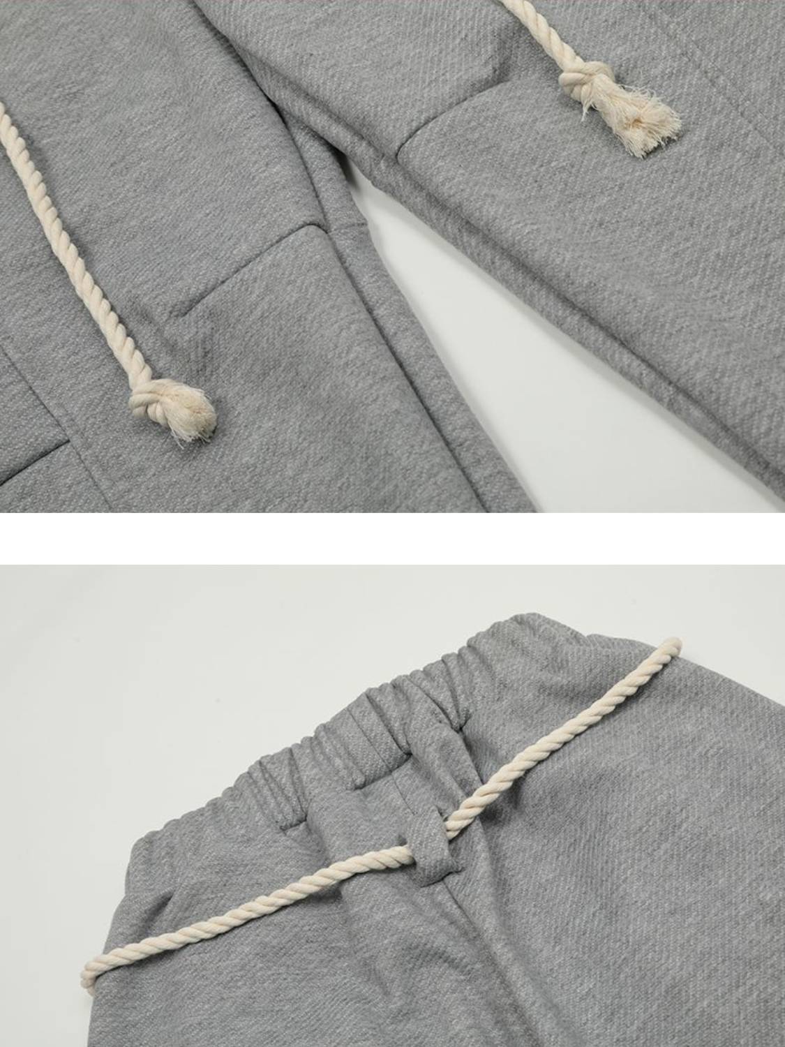 Retro Curved Drape Sweatpants